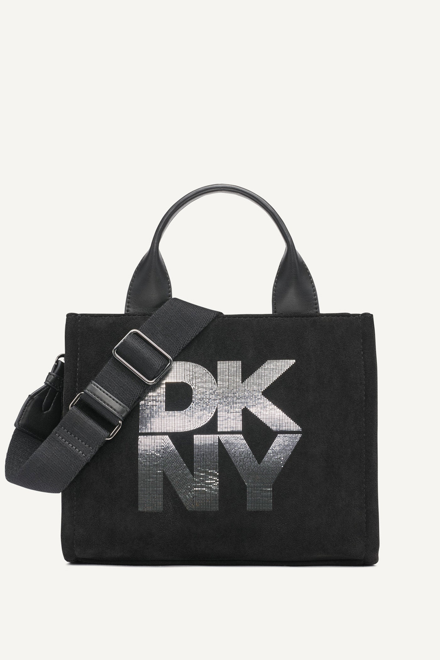 BLACK/GUNMETAL HADLEE SMALL TOTE, FRONT VIEW | Bags