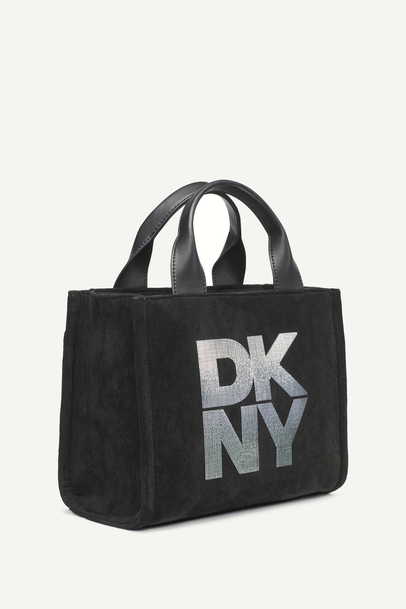 BLACK/GUNMETAL HADLEE SMALL TOTE, BACK VIEW | Bags