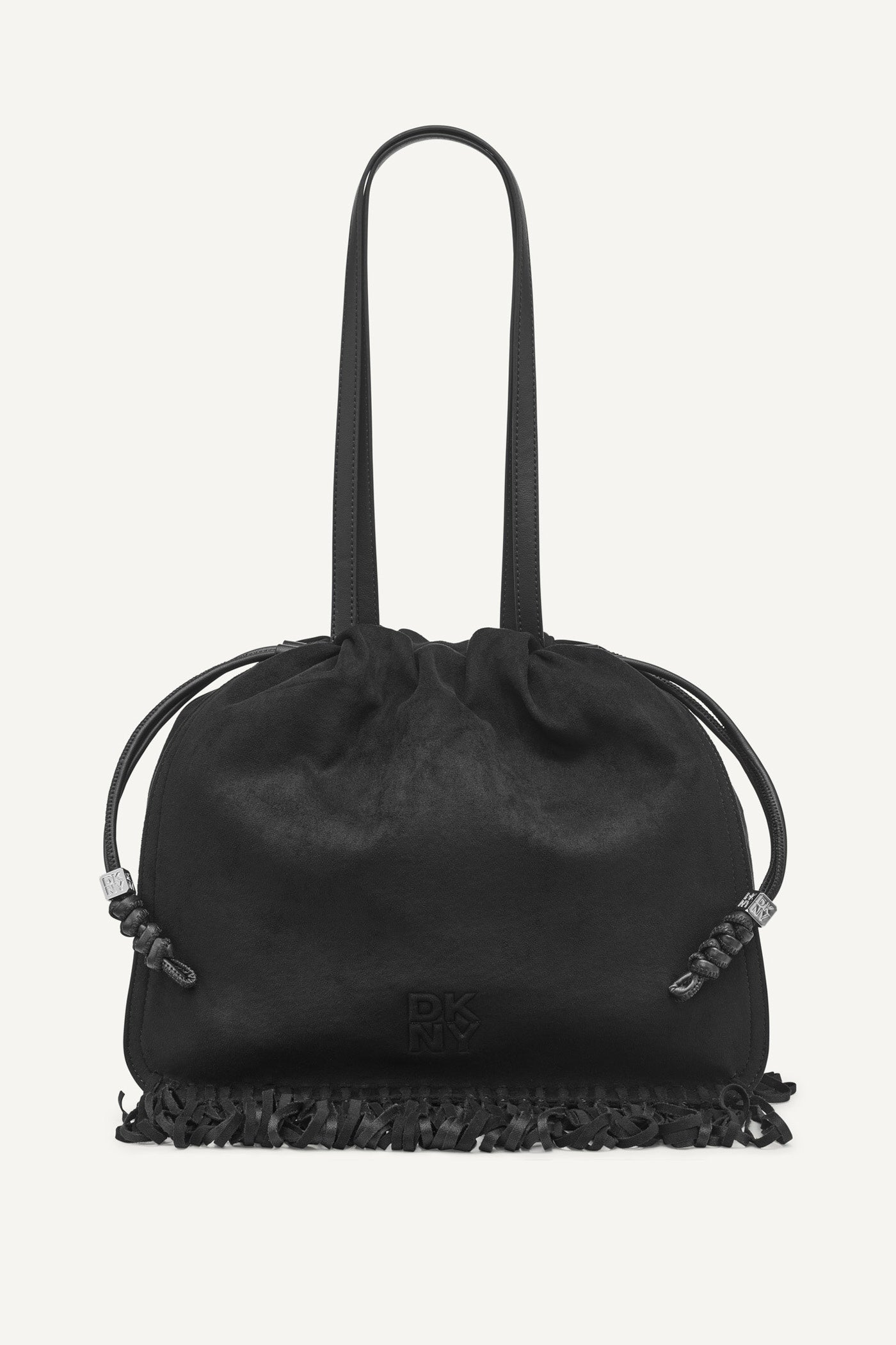 BLACK/SILVER HALLE TOTE, FRONT VIEW | Bags