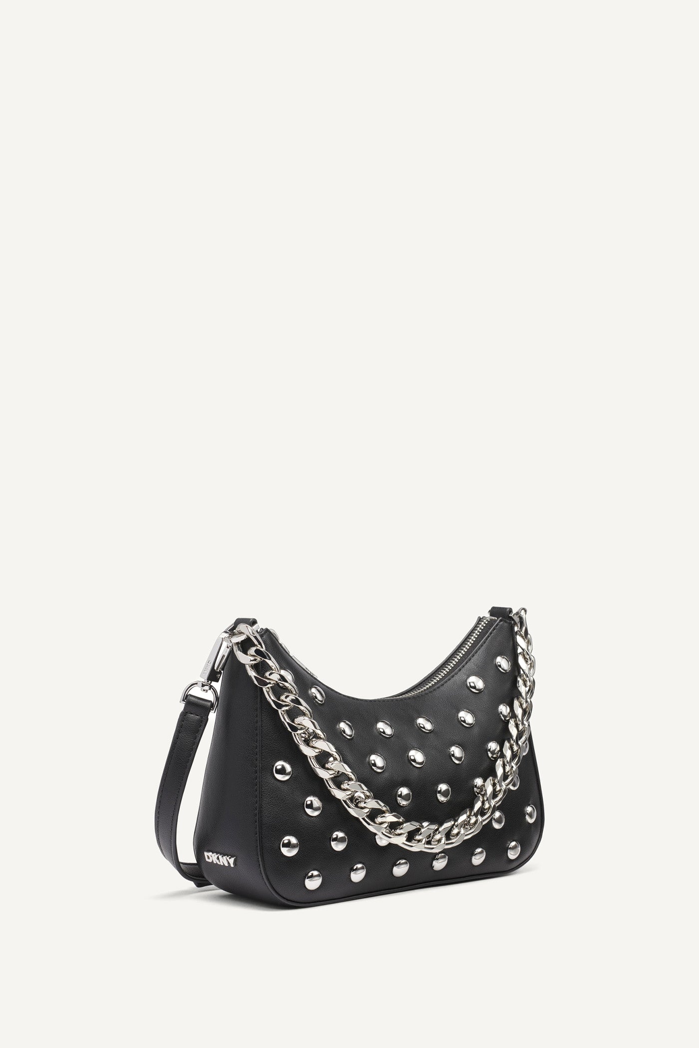 BLACK/SILVER JENNA DEMI CROSSBODY, BACK VIEW | Bags