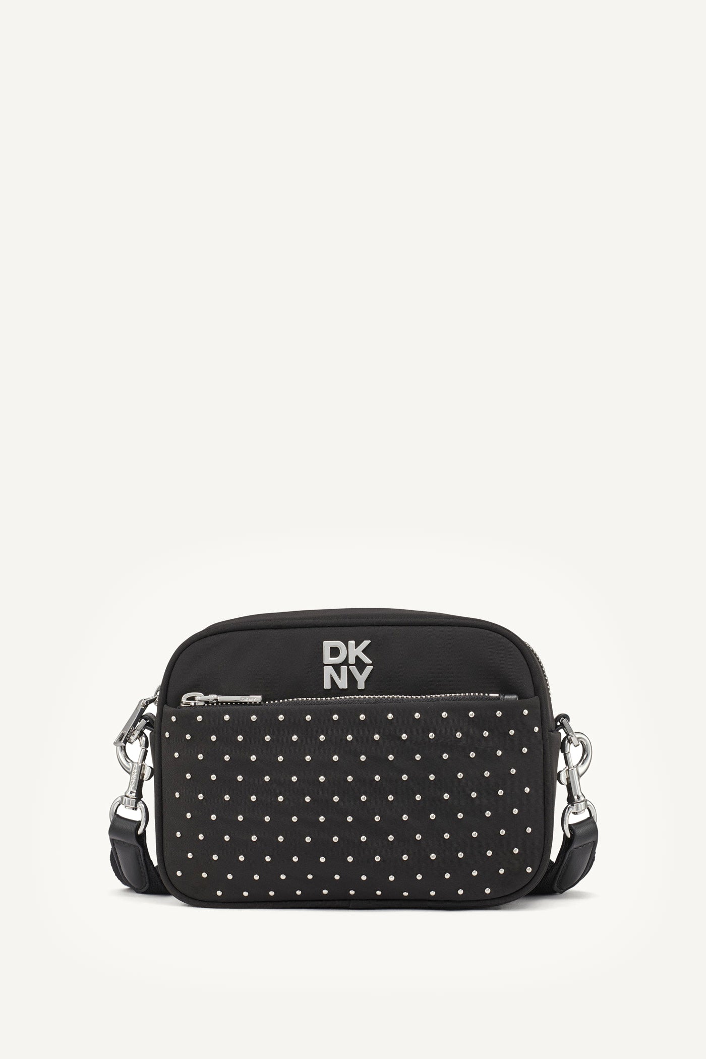 BLACK/SILVER JENNY CAMERA BAG, FRONT VIEW | Bags