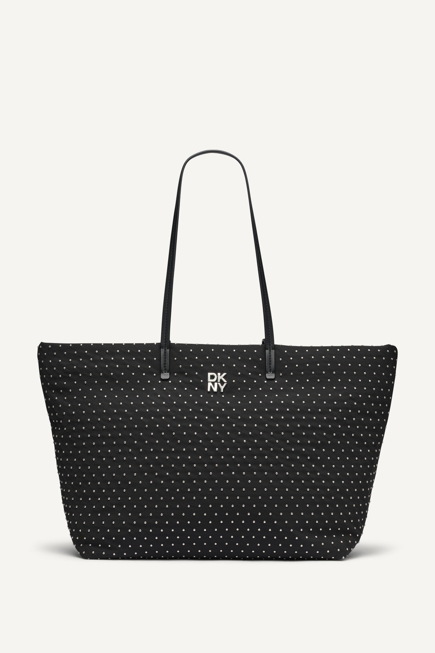 BLACK/SILVER JENNY TOTE, FRONT VIEW | Bags