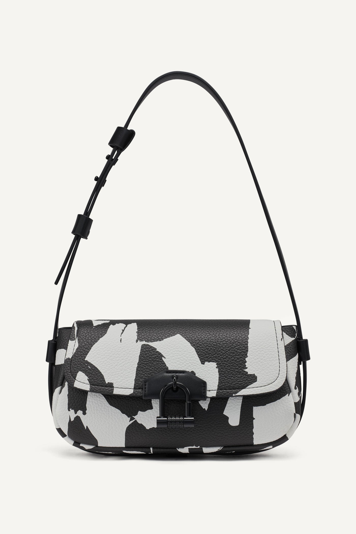 Optic White/Black KARLIE BAGUETTE, FRONT VIEW | Bags