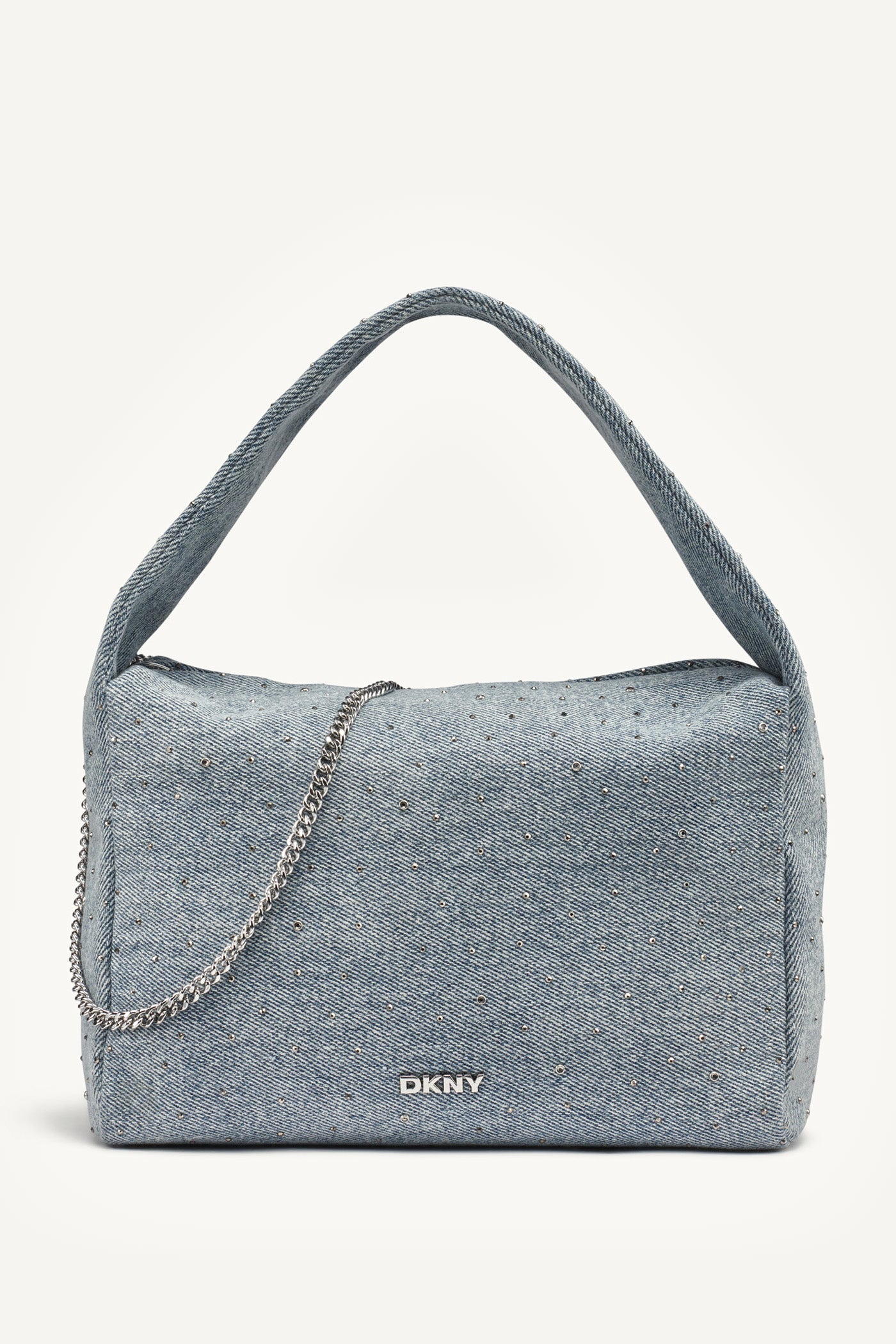 LIGHT DENIM AGNES SHOULDER BAG, VIEW 1 | Shoulder & Hobo Bags