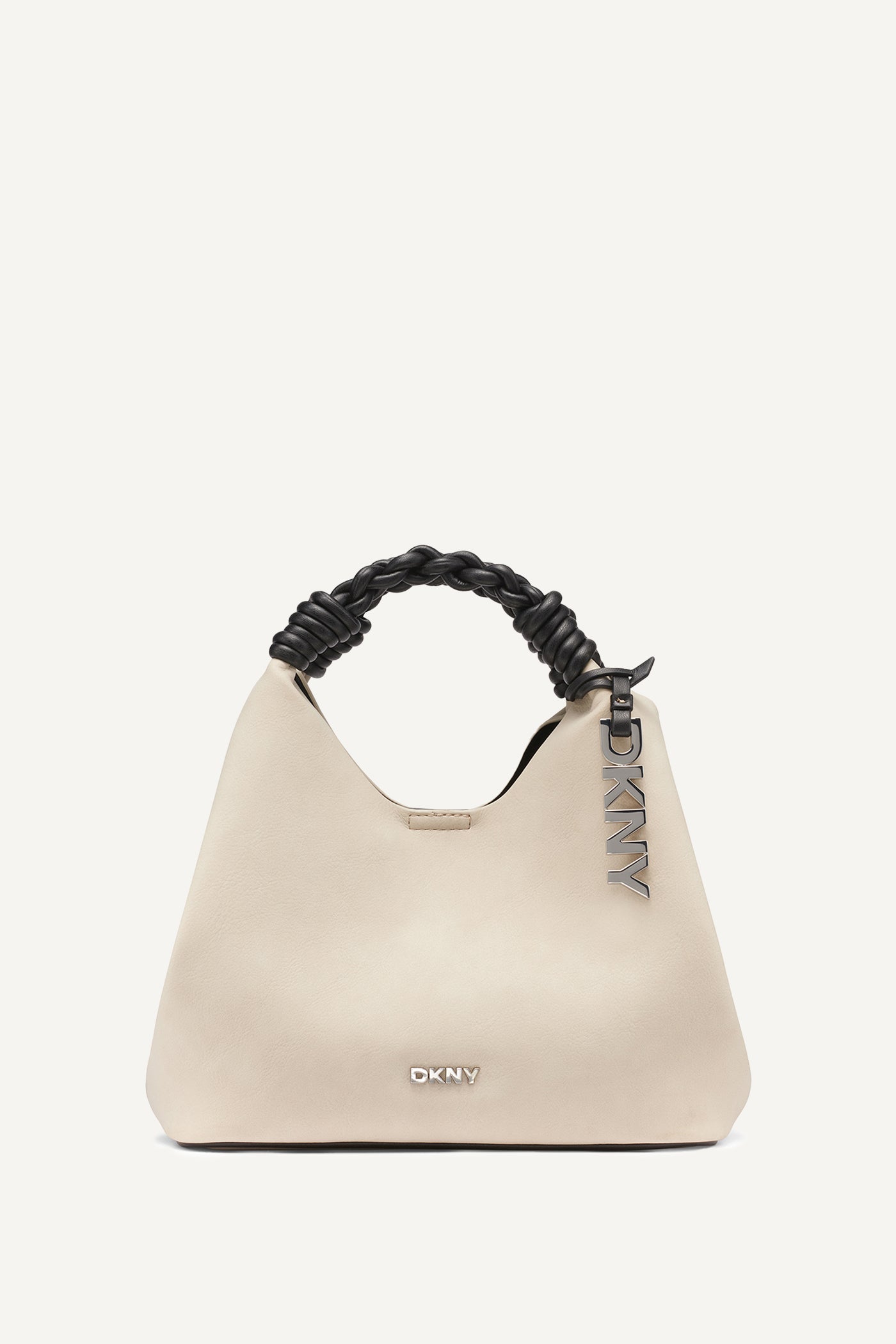 LIGHT TAUPE PAULA SMALL COMMUTER TOTE, BACK VIEW | DKNY Promo
