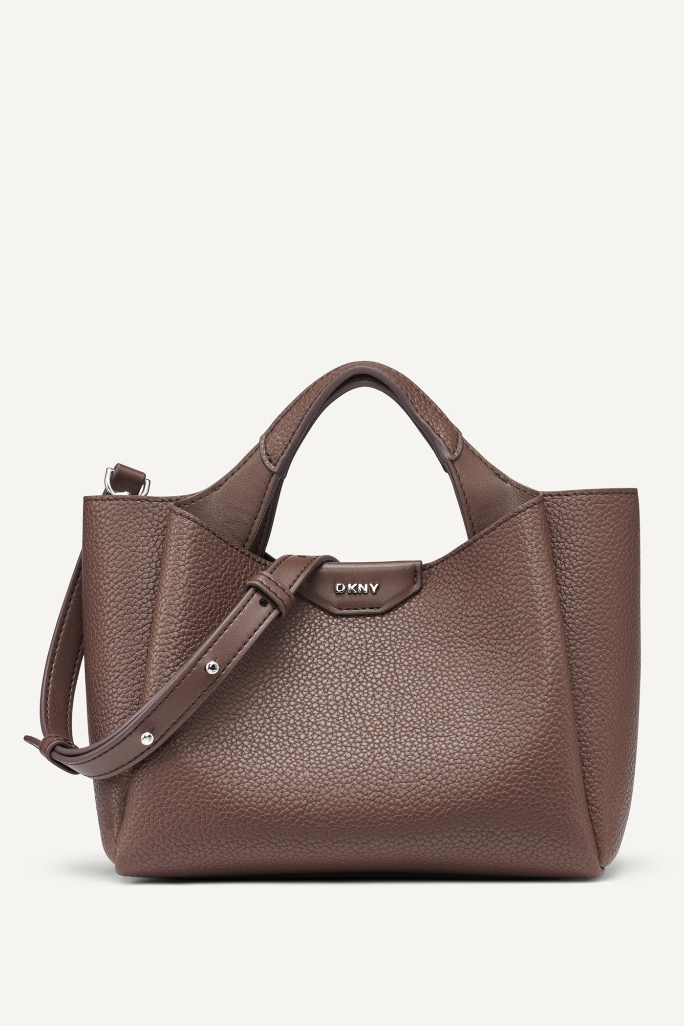 Chocolate WILLA MINI SATCHEL, FRONT VIEW | Satchel Bags