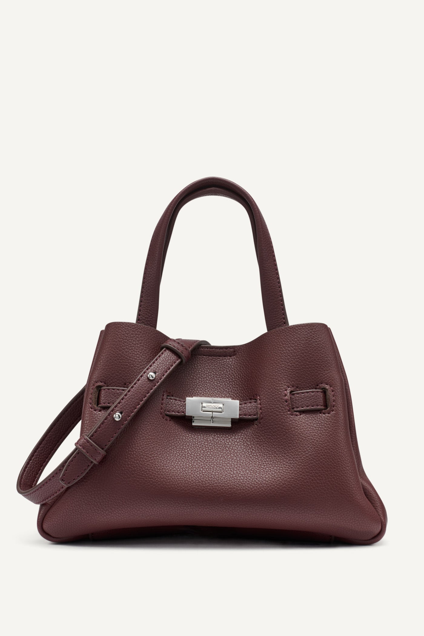 AGED WINE BRYAR SMALL SATCHEL, FRONT VIEW | Bags