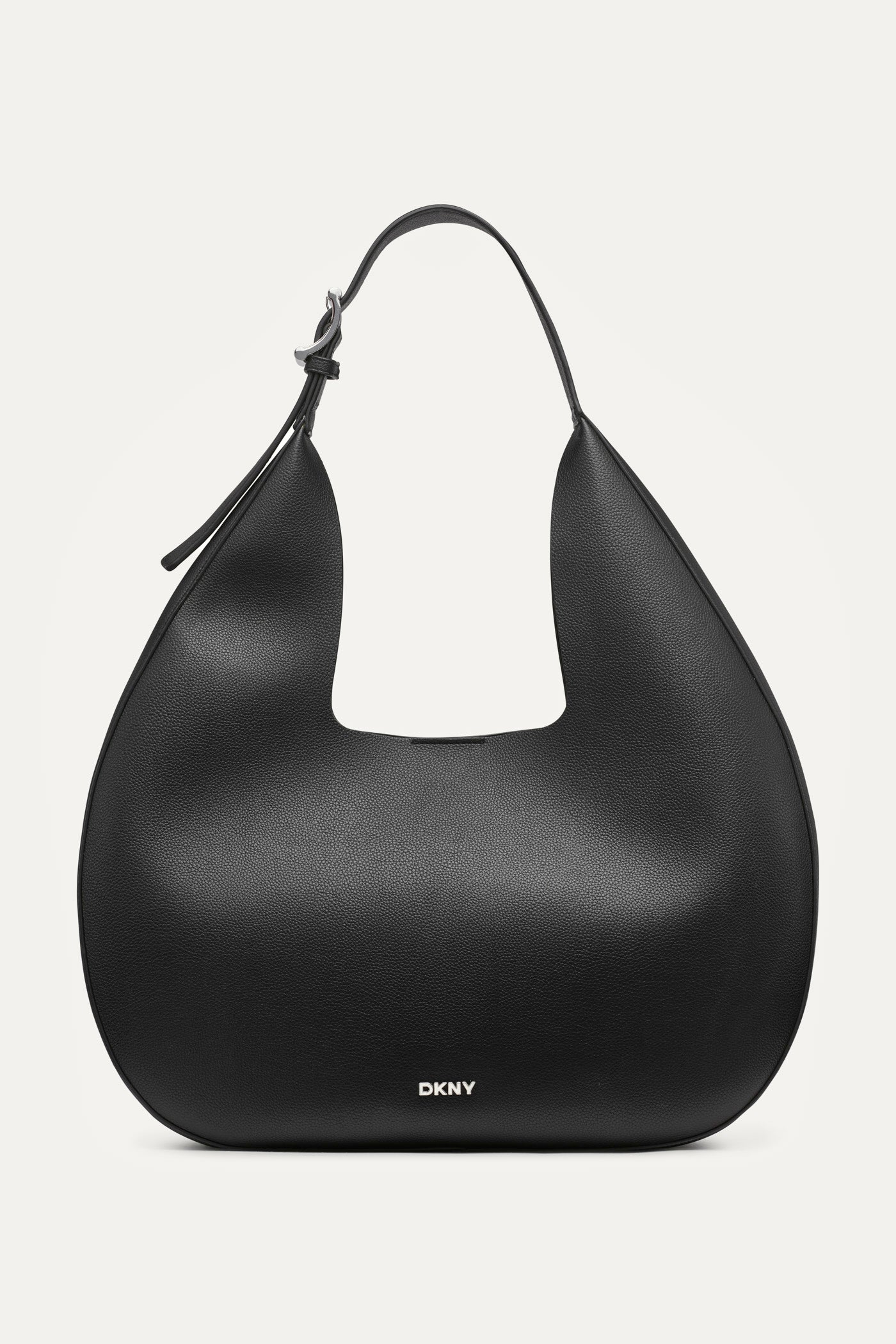Black CAMILA LARGE HOBO, FRONT VIEW | Bags