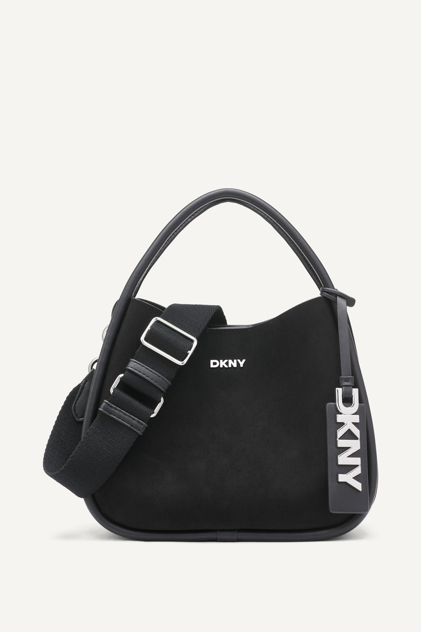 BLACK/SILVER CAPRI MEDIUM HOBO, VIEW 1 | Bags