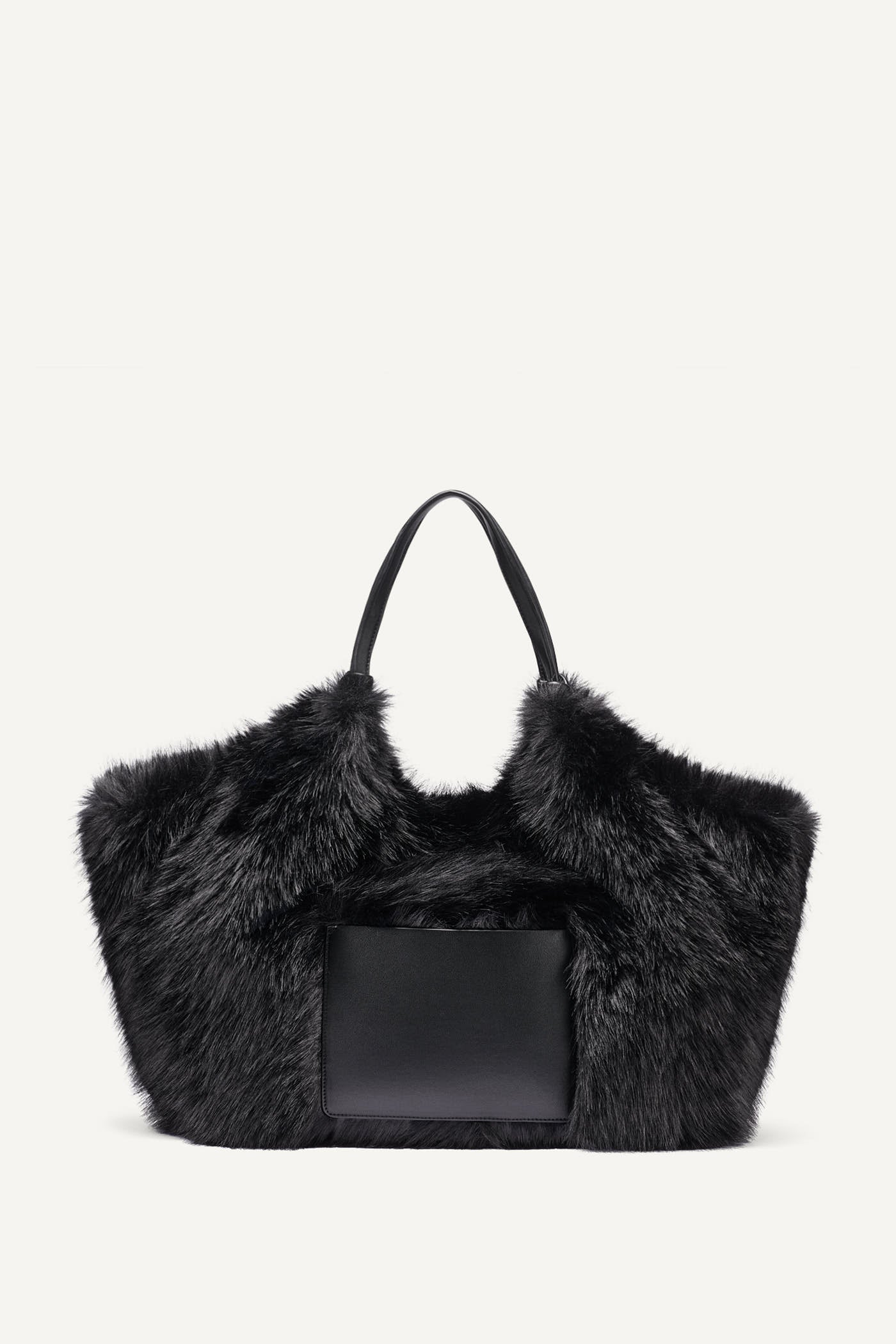 PAULA LARGE FAUX FUR TOTE VIEW 2