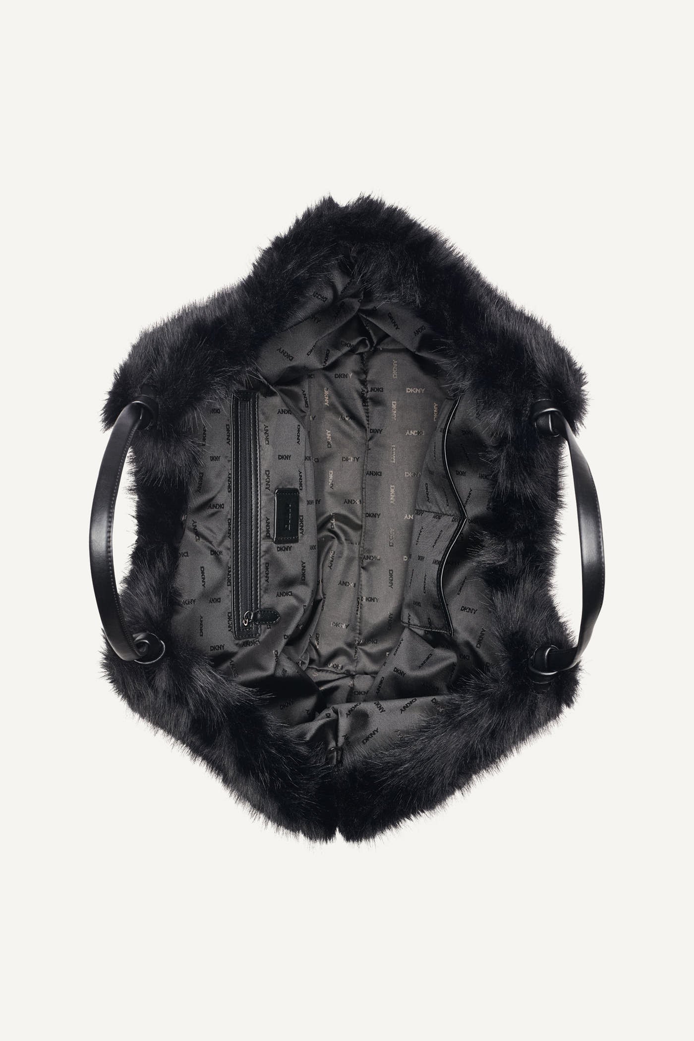 PAULA LARGE FAUX FUR TOTE VIEW 2