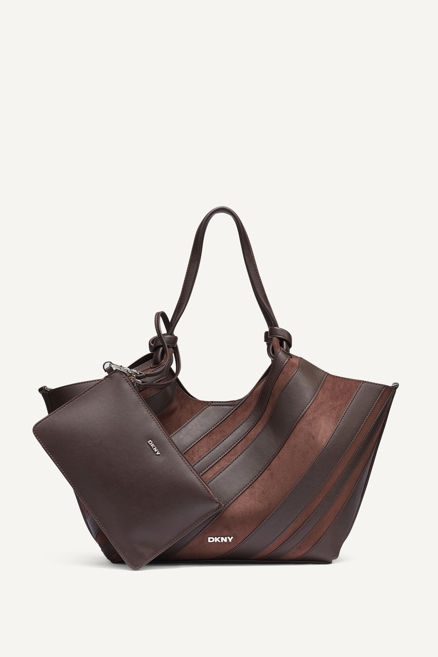 PAULA MEDIUM STRIPED COMMUTER TOTE VIEW 1