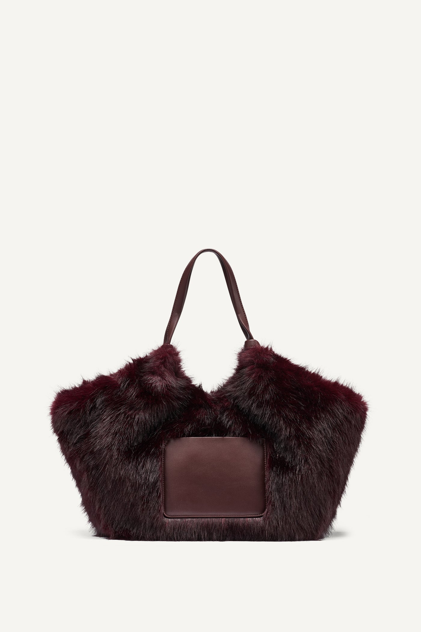 PAULA MEDIUM FAUX FUR COMMUTER TOTE VIEW 5