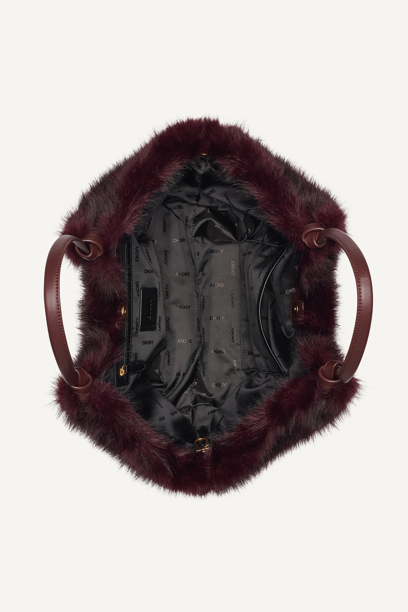 PAULA MEDIUM FAUX FUR COMMUTER TOTE VIEW 4
