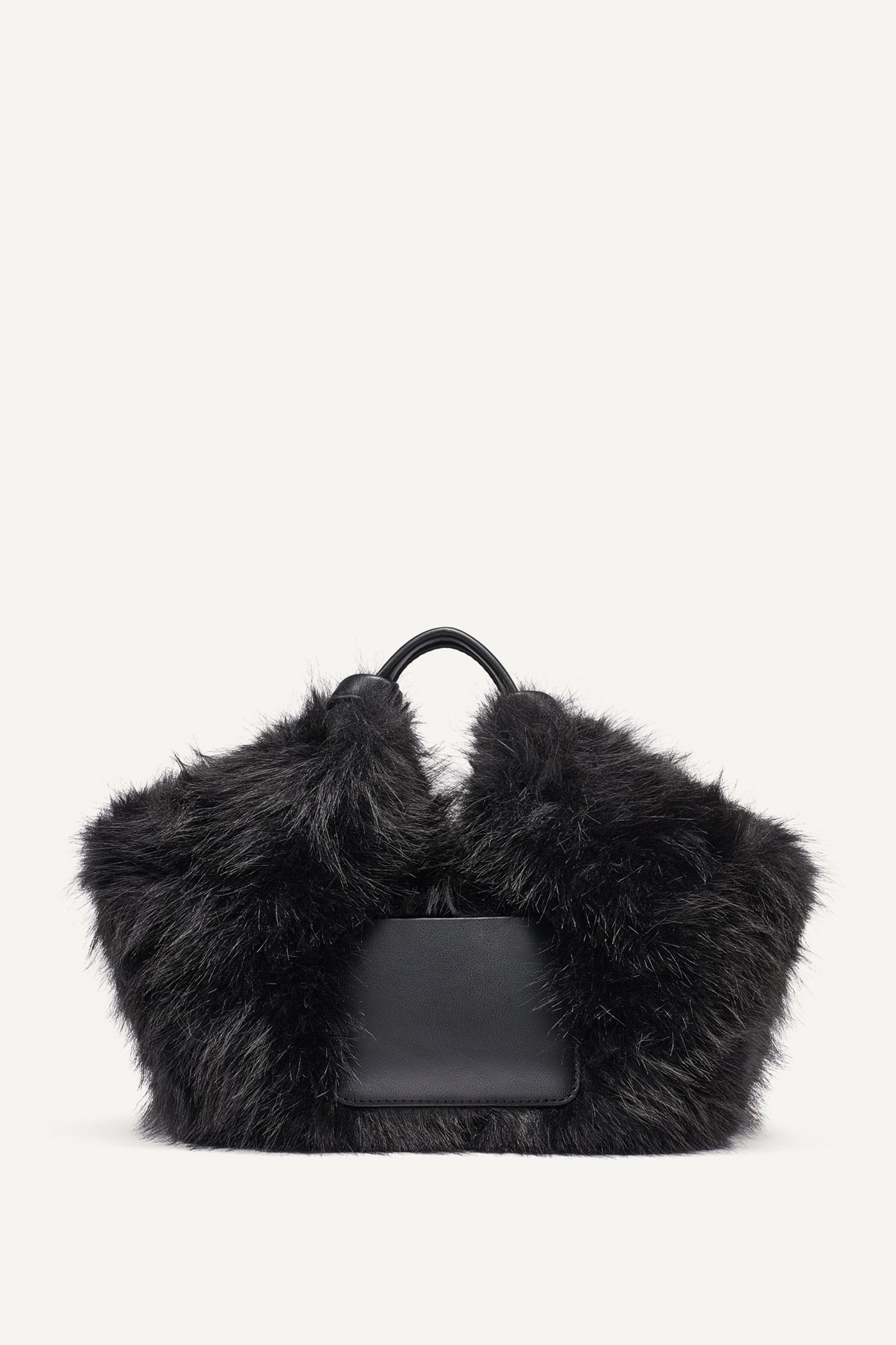 PAULA SMALL FAUX FUR COMMUTER TOTE VIEW 3