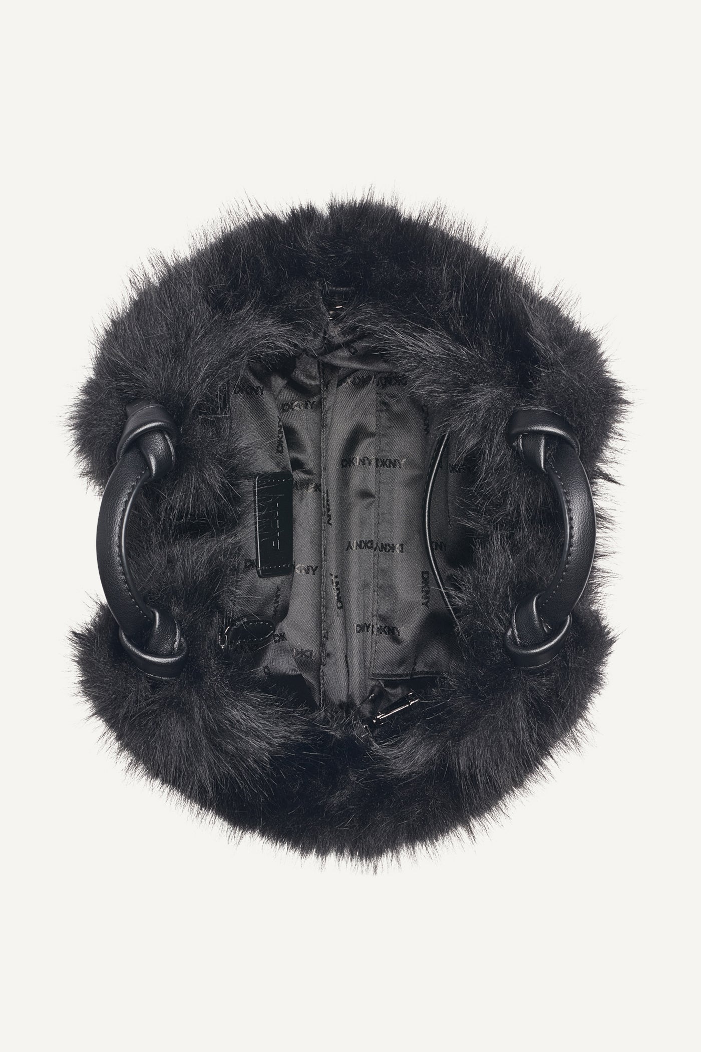 PAULA SMALL FAUX FUR COMMUTER TOTE VIEW 7