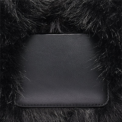 PAULA SMALL FAUX FUR COMMUTER TOTE VIEW 6
