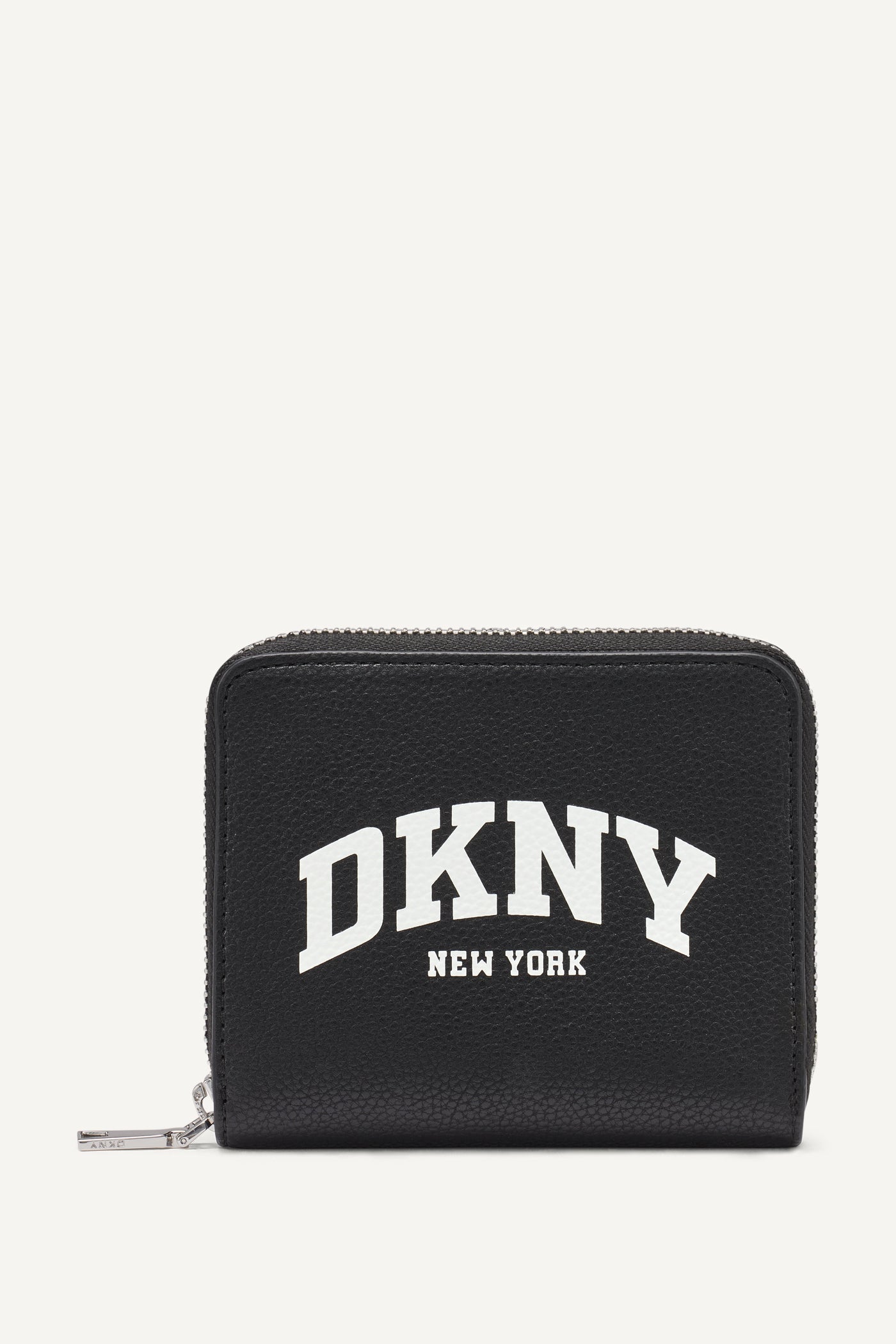 Black HADLEE SMALL ZIP AROUND WALLET, FRONT VIEW | Bags Under $100