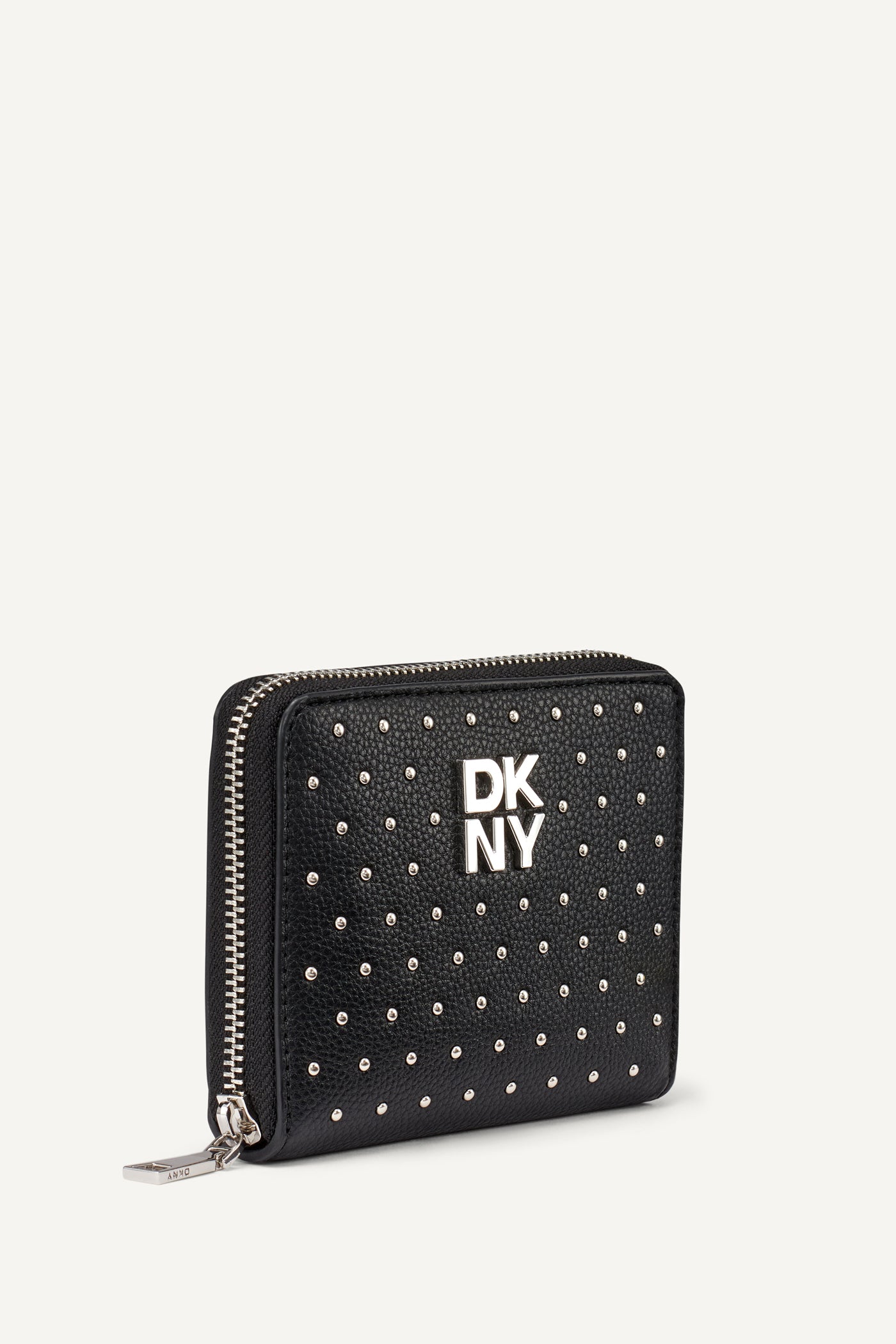 Black JENNY SMALL ZIP AROUND WALLET, VIEW 2 | Bags Under $100