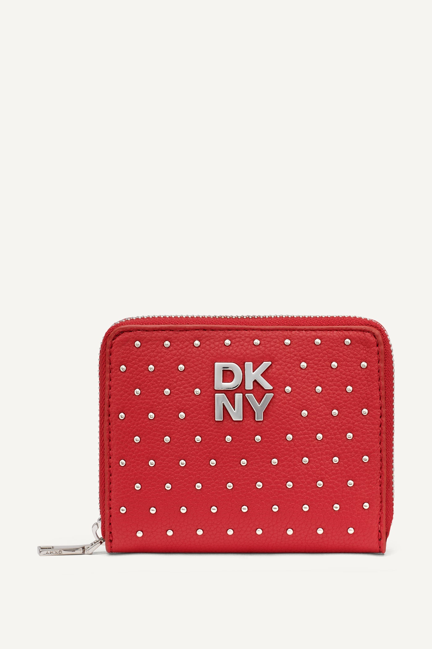 Red JENNY SMALL ZIP AROUND WALLET, FRONT VIEW | Bags Under $100