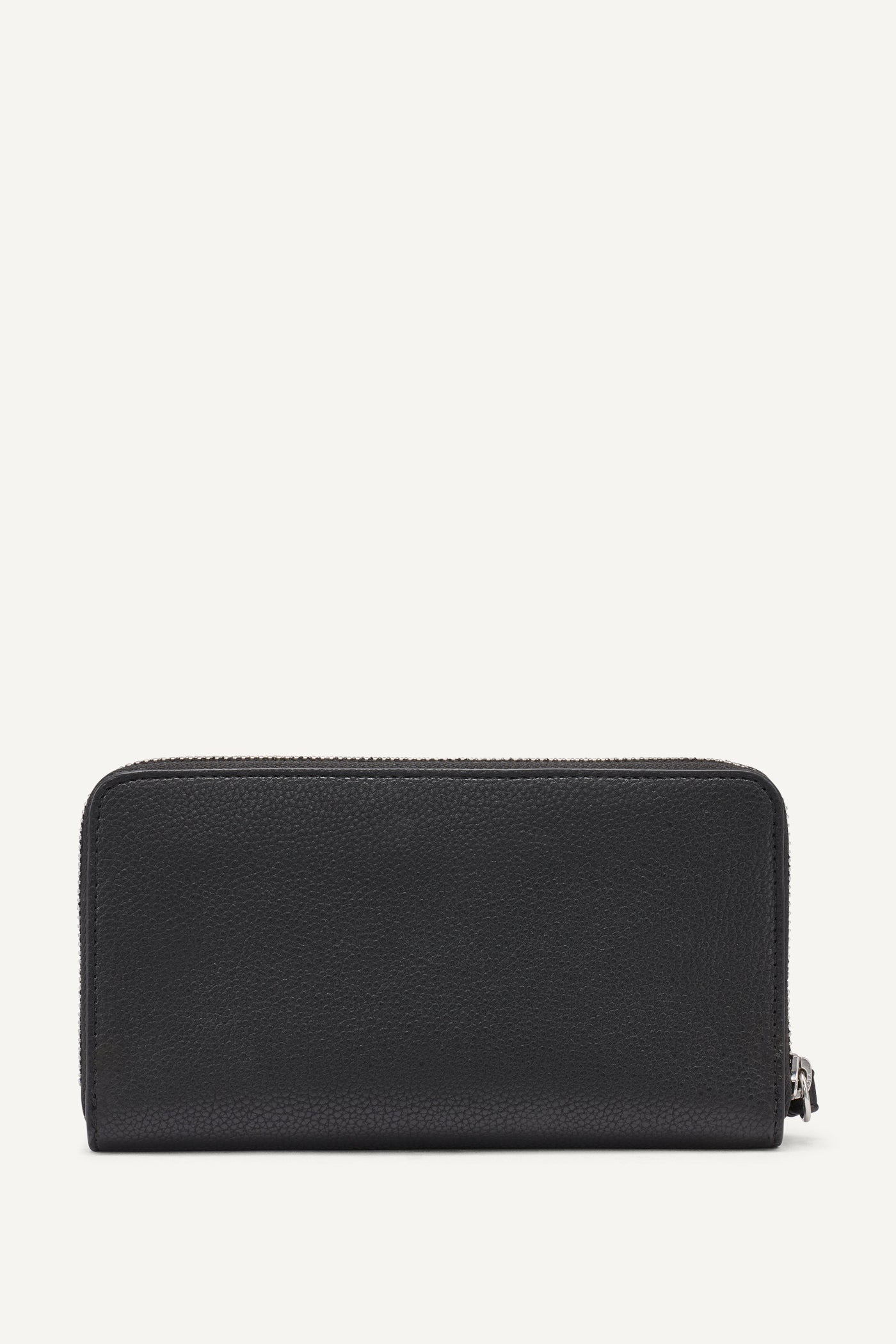 Black ETTA LARGE ZIP AROUND WALLET, BACK VIEW | New Bags