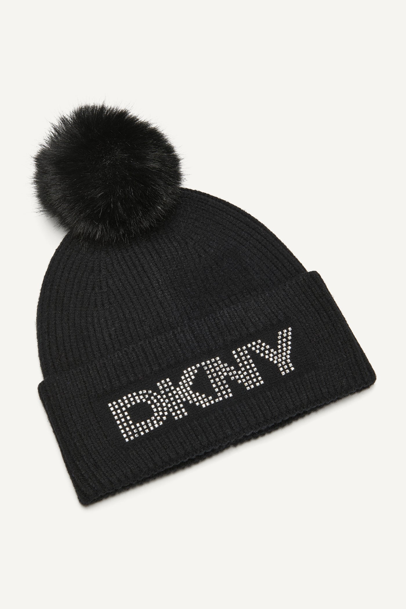 DISCO DKNY FAUX FUR POM HAT VIEW 3 | Cold Weather Accessories