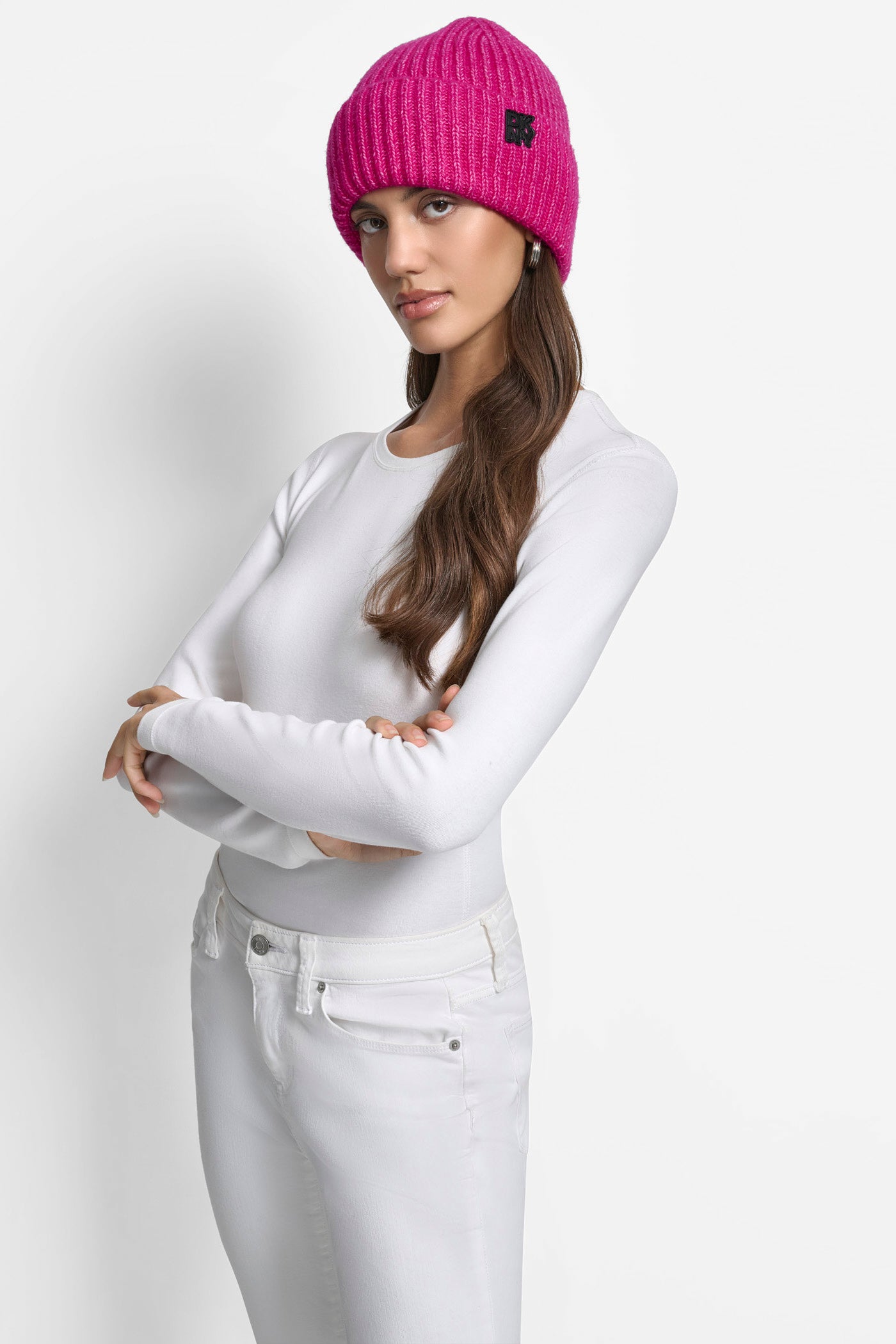 SHAKER STITCH RIB CUFF BEANIE VIEW 4