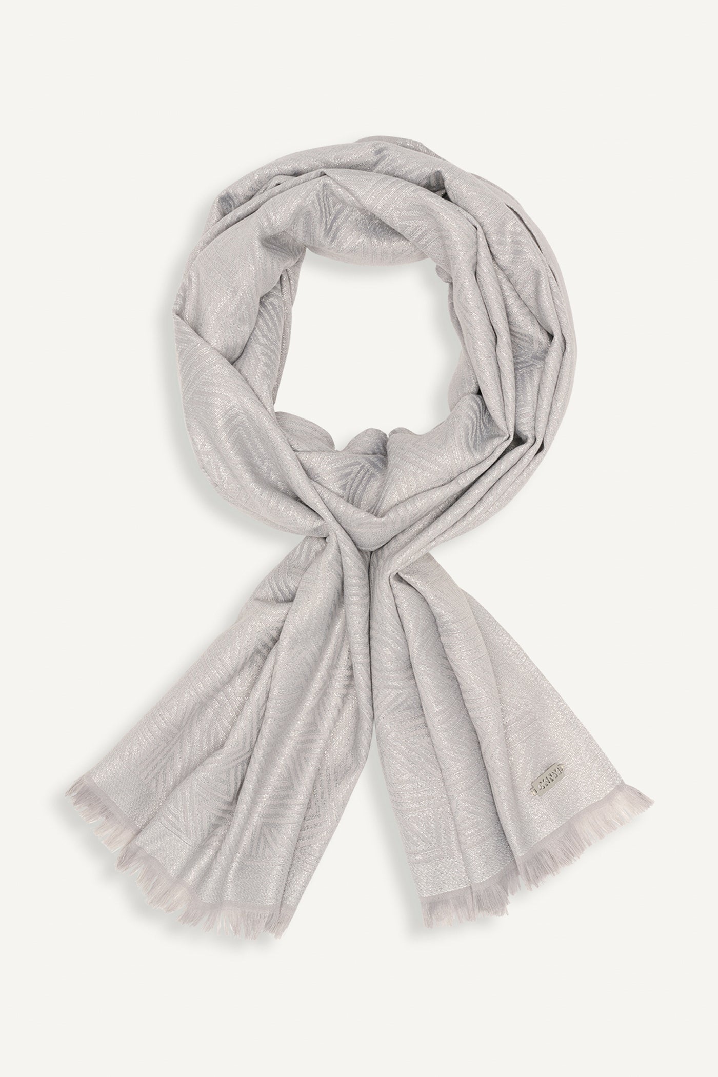 GRAY DKNY CROSSWALK PASHMINA, VIEW 1 | Cold Weather Shop