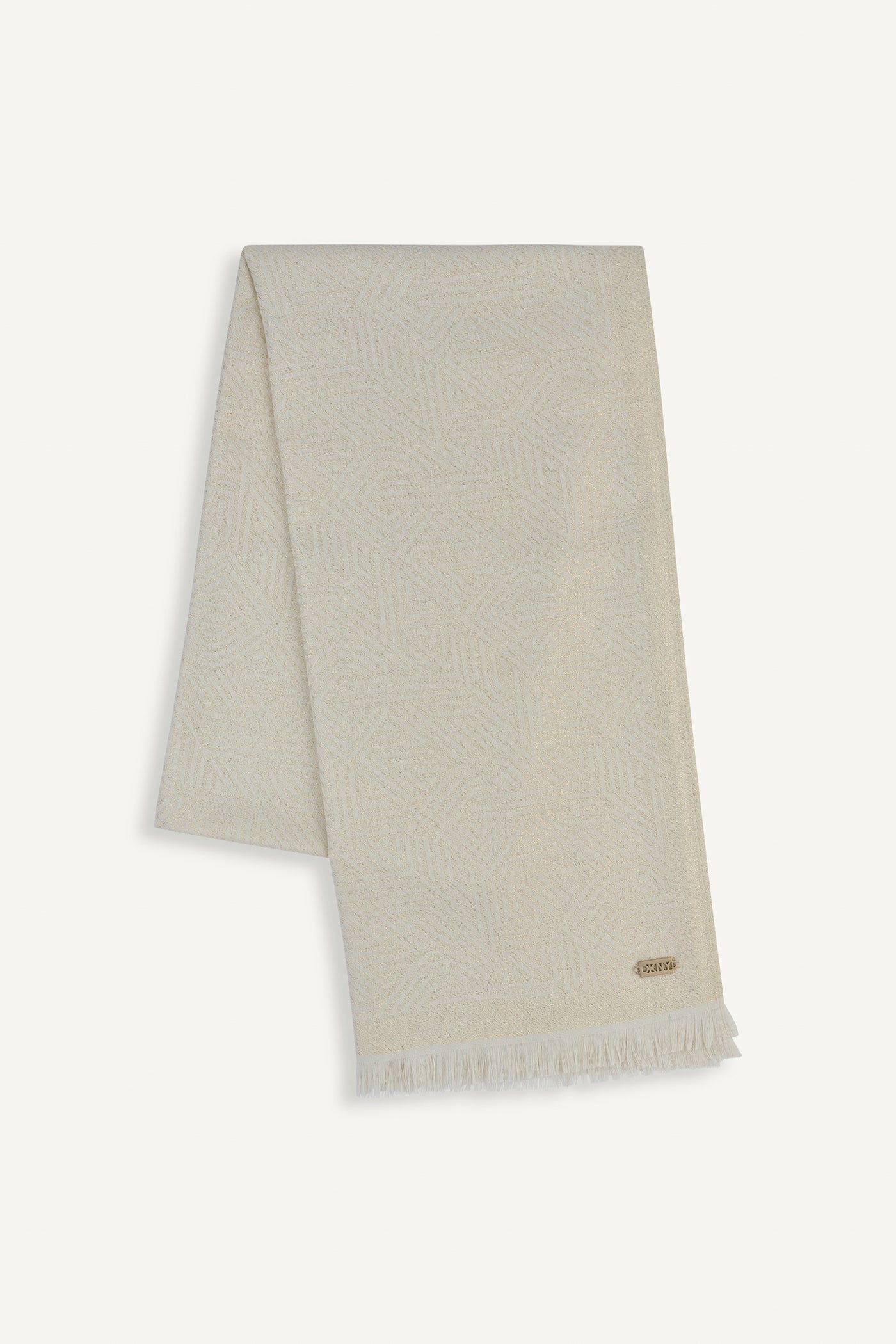 IVORY DKNY CROSSWALK PASHMINA, BACK VIEW | Cold Weather Shop