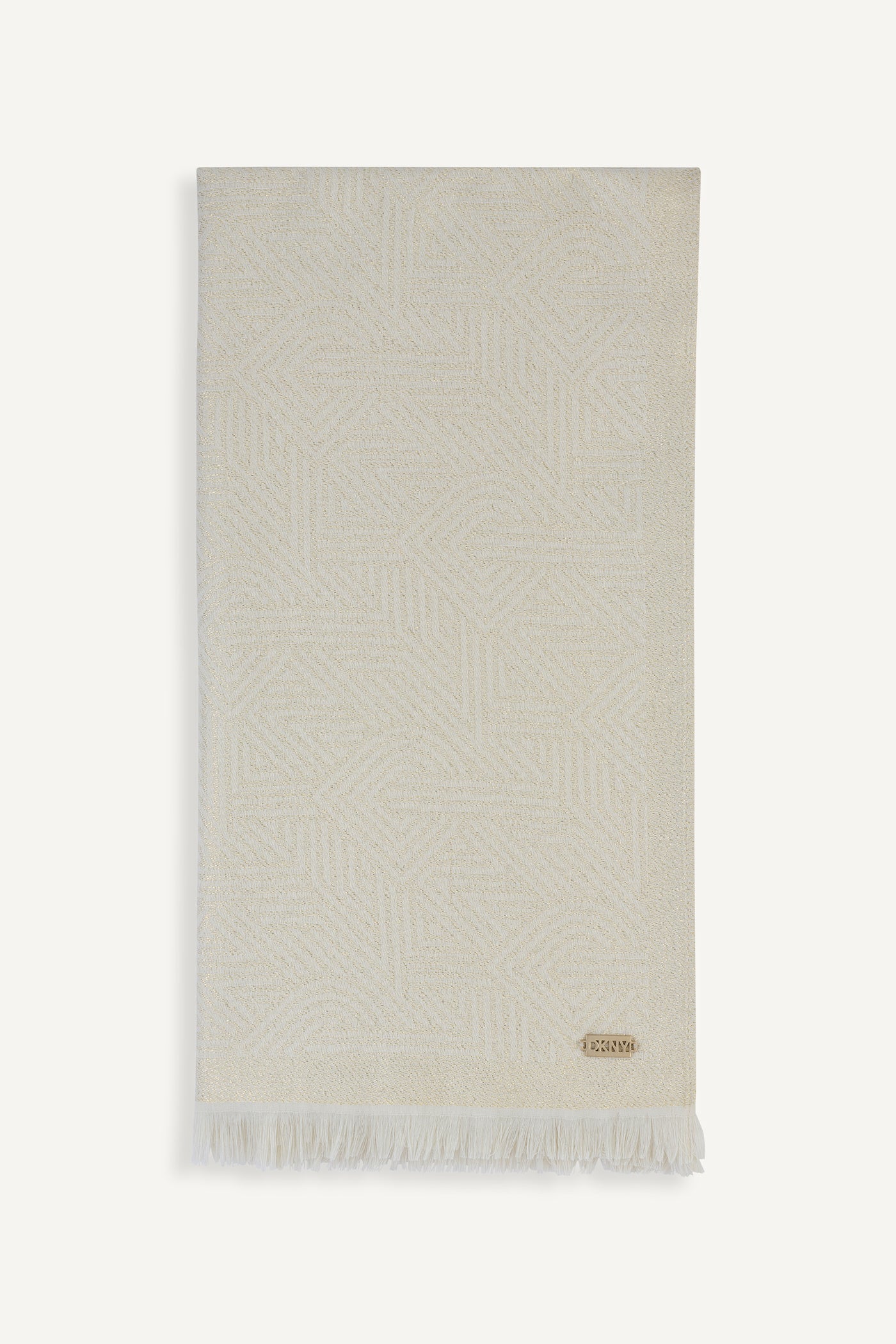 IVORY DKNY CROSSWALK PASHMINA, FRONT VIEW | Cold Weather Shop