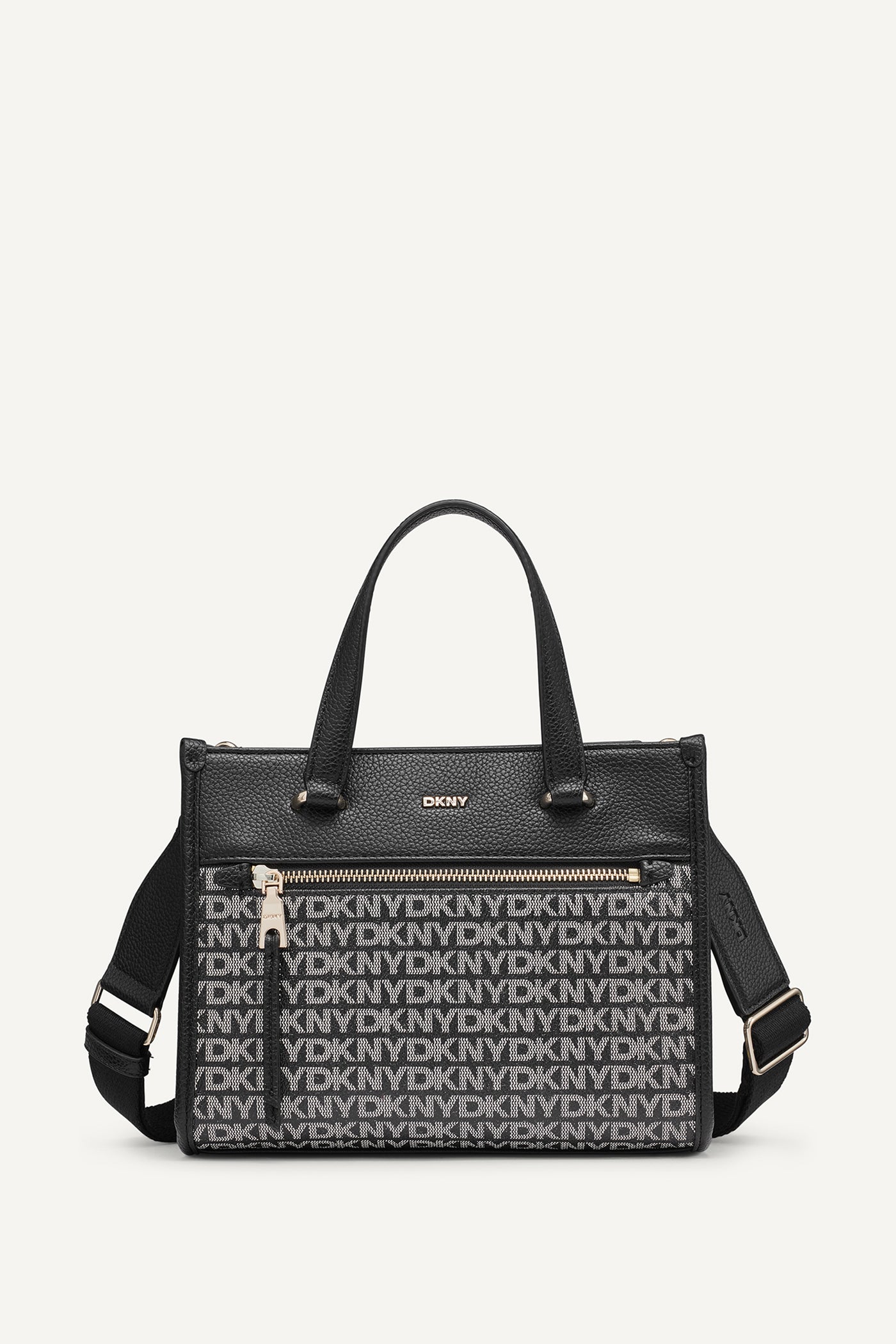 Black ZOIE MINI LOGO TOTE, VIEW 1 | Back-To-School Shop