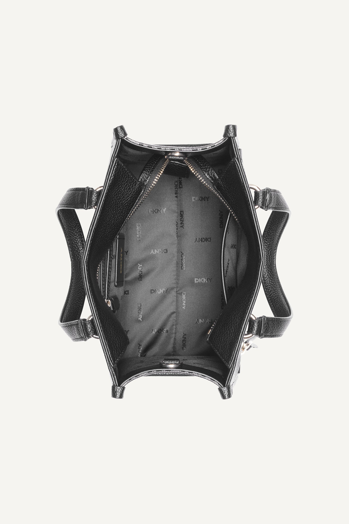 Black ZOIE MINI LOGO TOTE, VIEW 2 | Back-To-School Shop