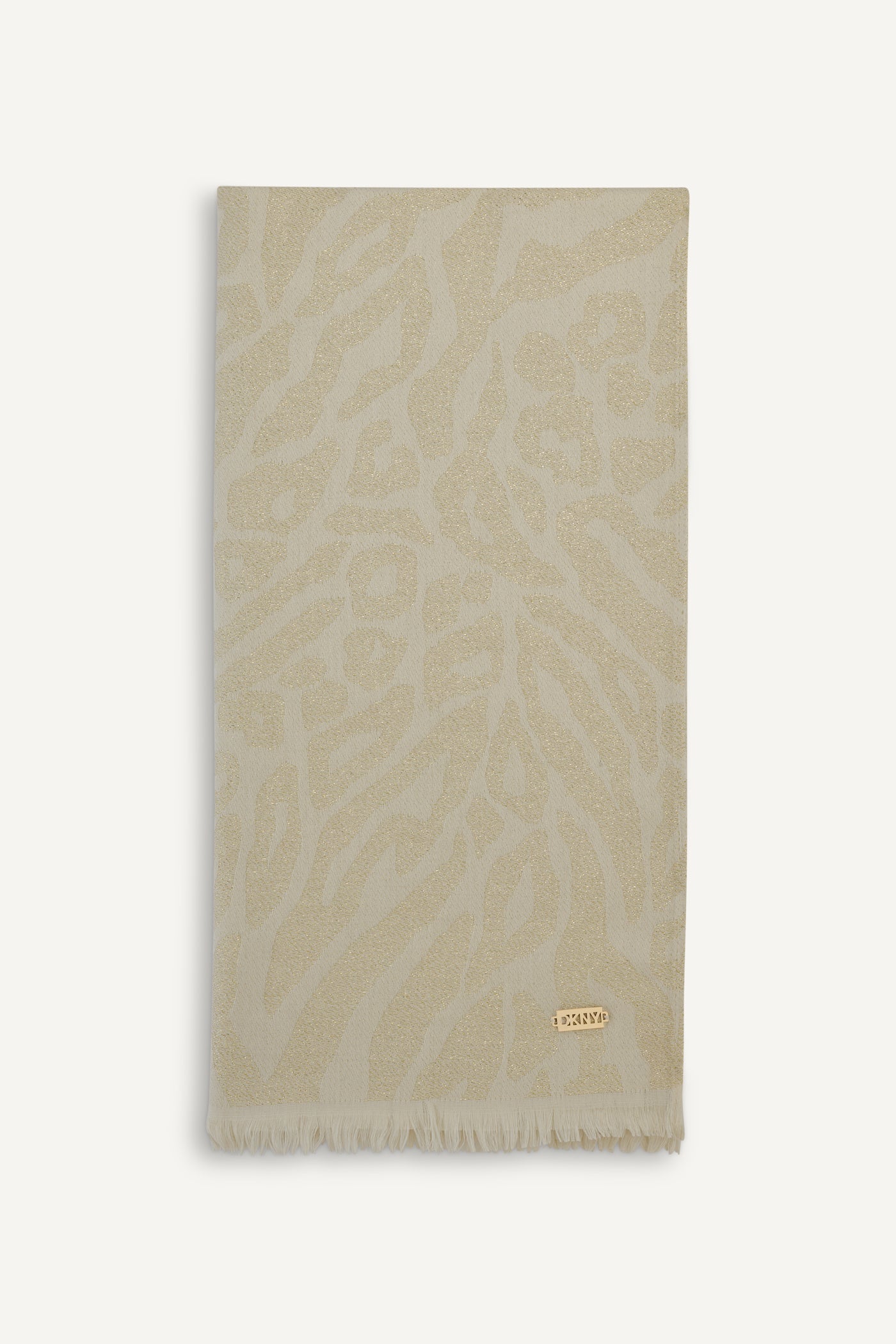 IVORY PARTY ANIMAL METALLIC WRAP, FRONT VIEW | Cold Weather Accessories