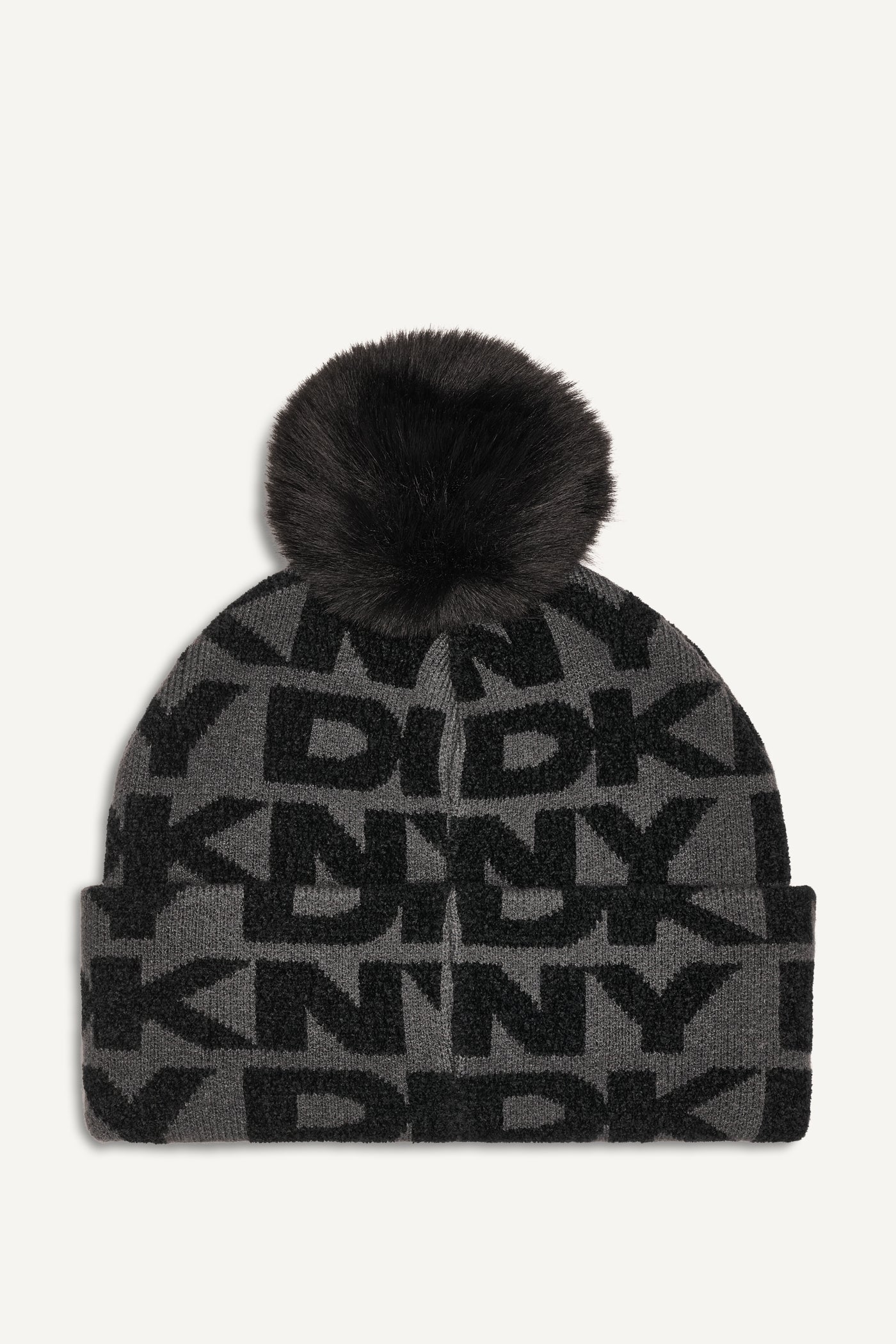 Black 2 PIECE CHENILLE LOGO SCARF AND BEANIE SET, VIEW 2 | Accessories
