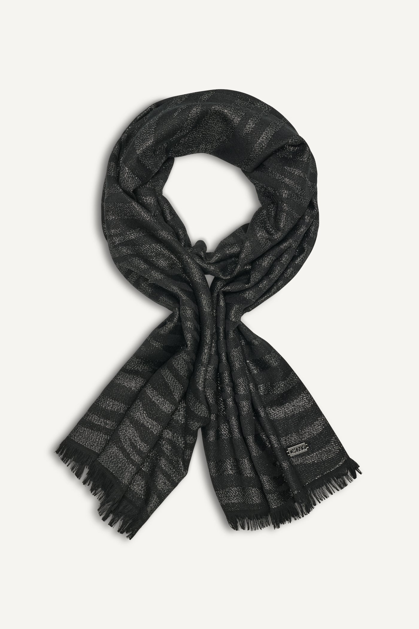 Black METALLIC ZEBRA WRAP, BACK VIEW | Accessories