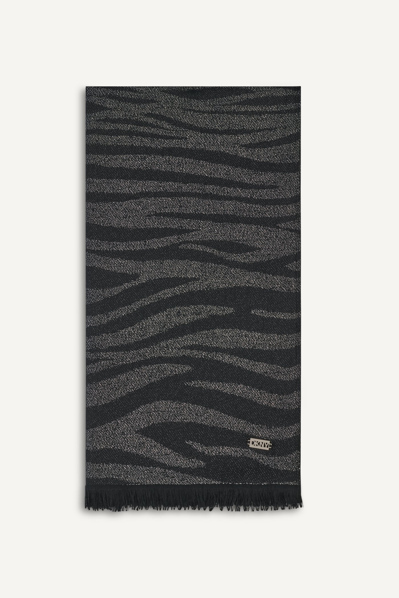 Black METALLIC ZEBRA WRAP, FRONT VIEW | Accessories