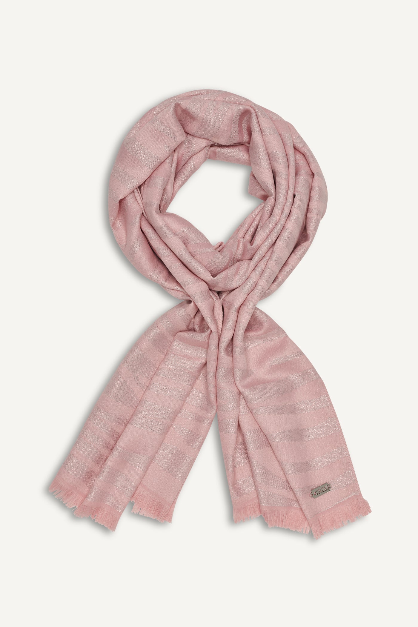 Bloom Pink METALLIC ZEBRA WRAP, BACK VIEW | Accessories