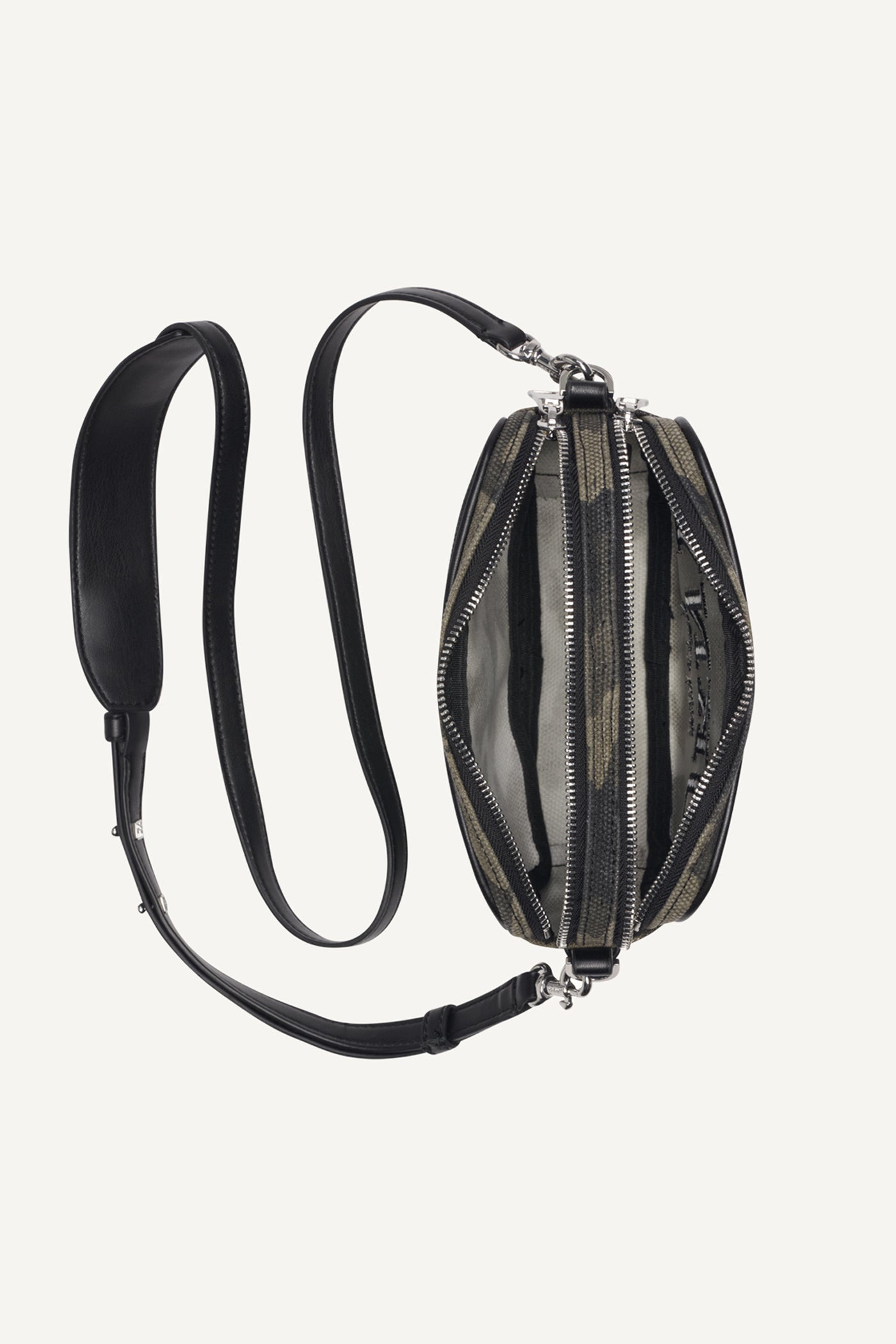 NELL LOGO EMBOSSED CAMO CAMERA BAG VIEW 4