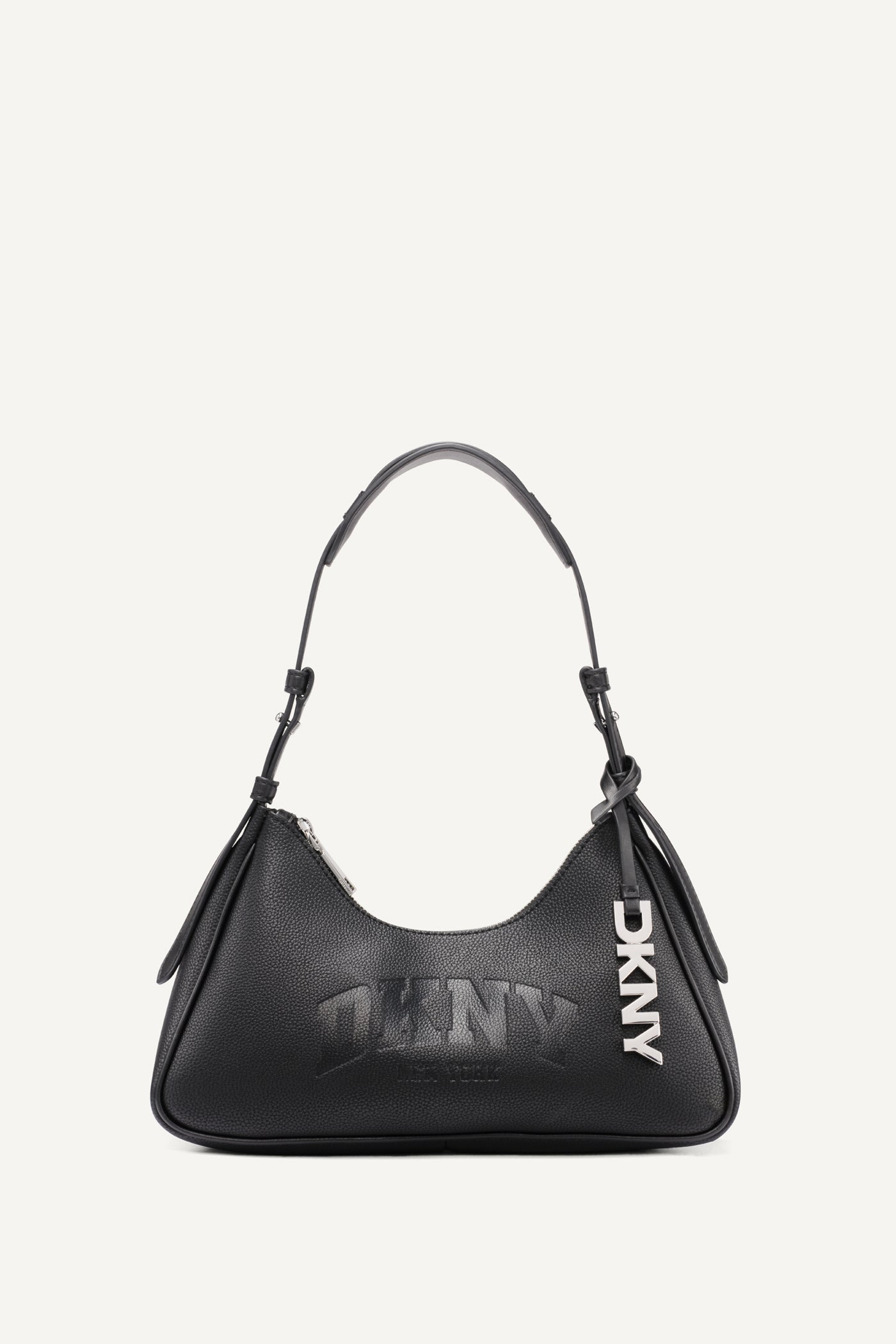 Nell Logo Embossed Shoulder Bag | DKNY