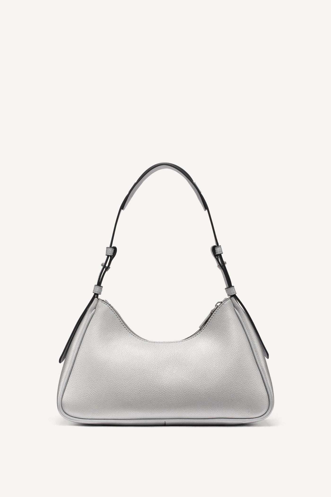 NELL LOGO EMBOSSED SHOULDER BAG VIEW 3 | Metallic Moments