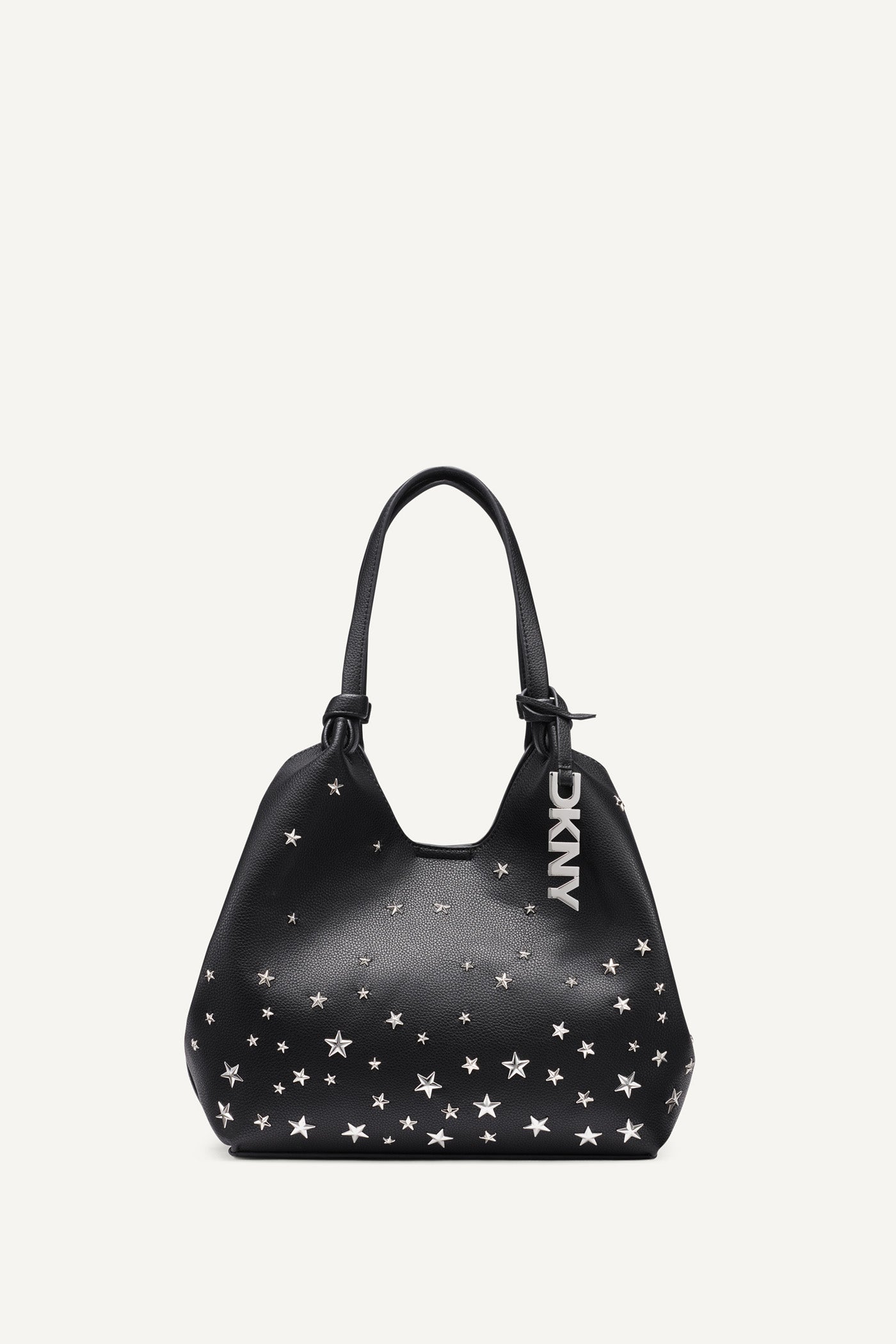 Black PAULA EMBELLISHED MEDIUM COMMUTER TOTE, BACK VIEW | SELECT STYLES