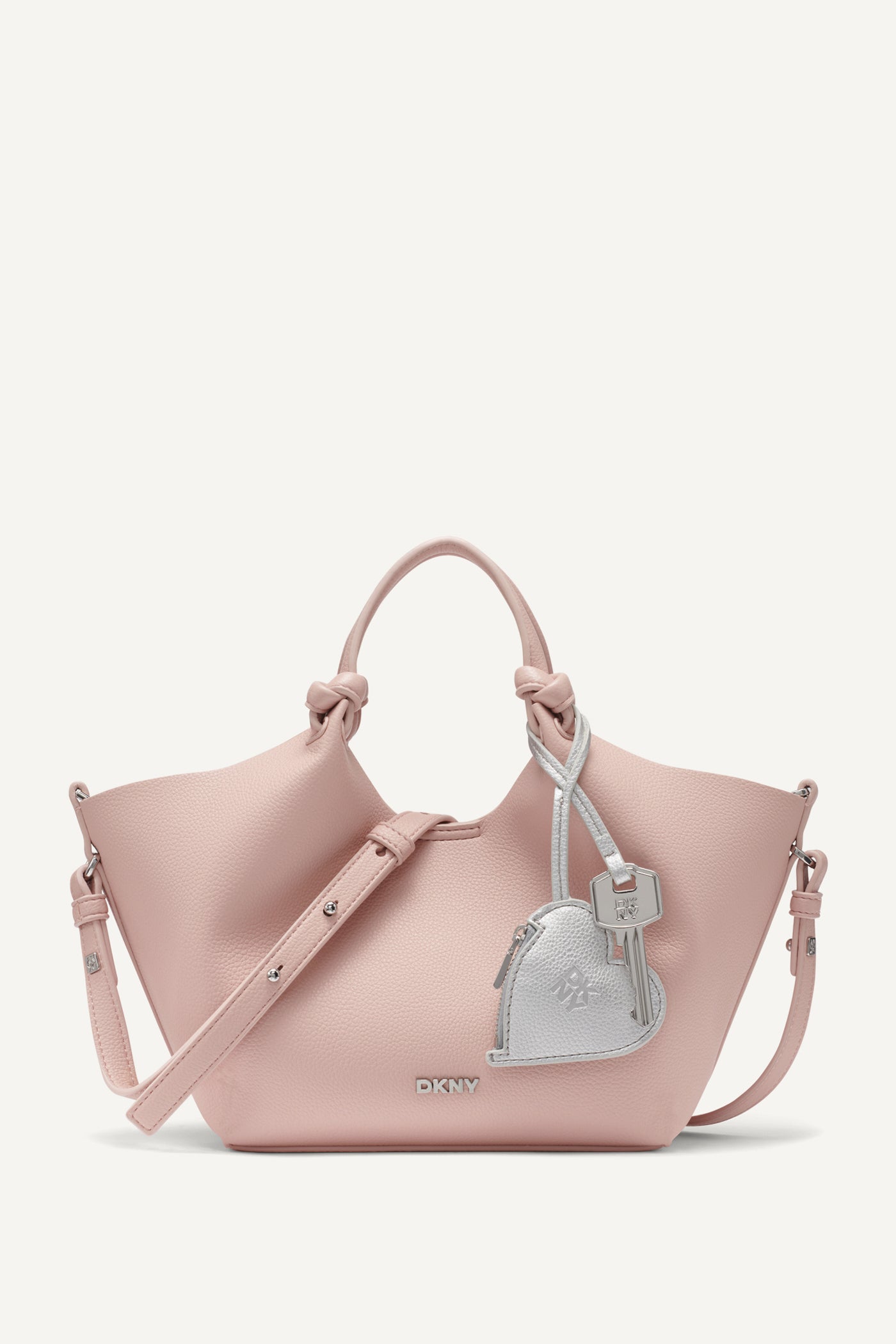 Pale Blush PAULA HEART SMALL COMMUTER TOTE, FRONT VIEW | New Bags