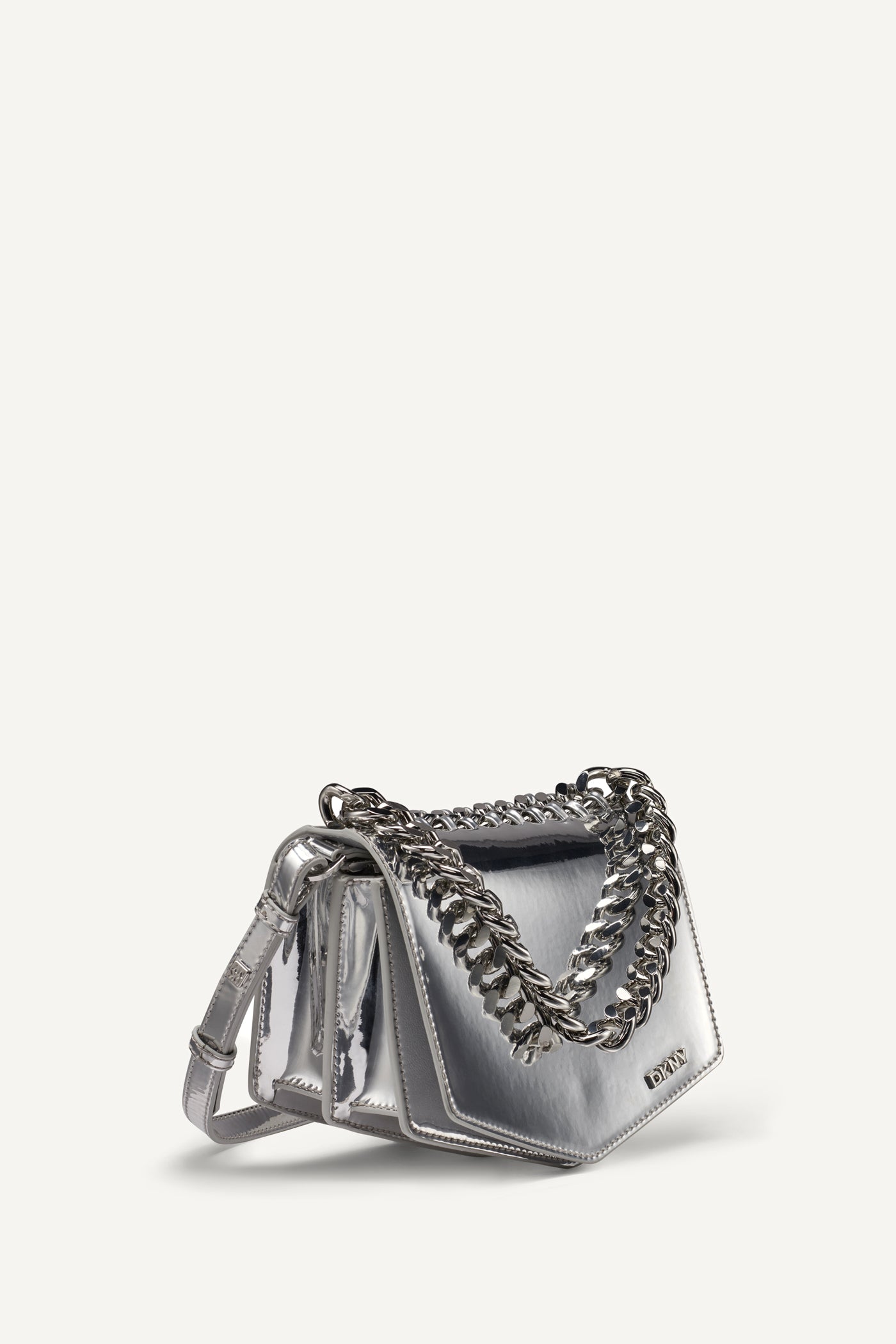 SILVER RIONA FLAP CROSSBODY, BACK VIEW | Crossbody Bags