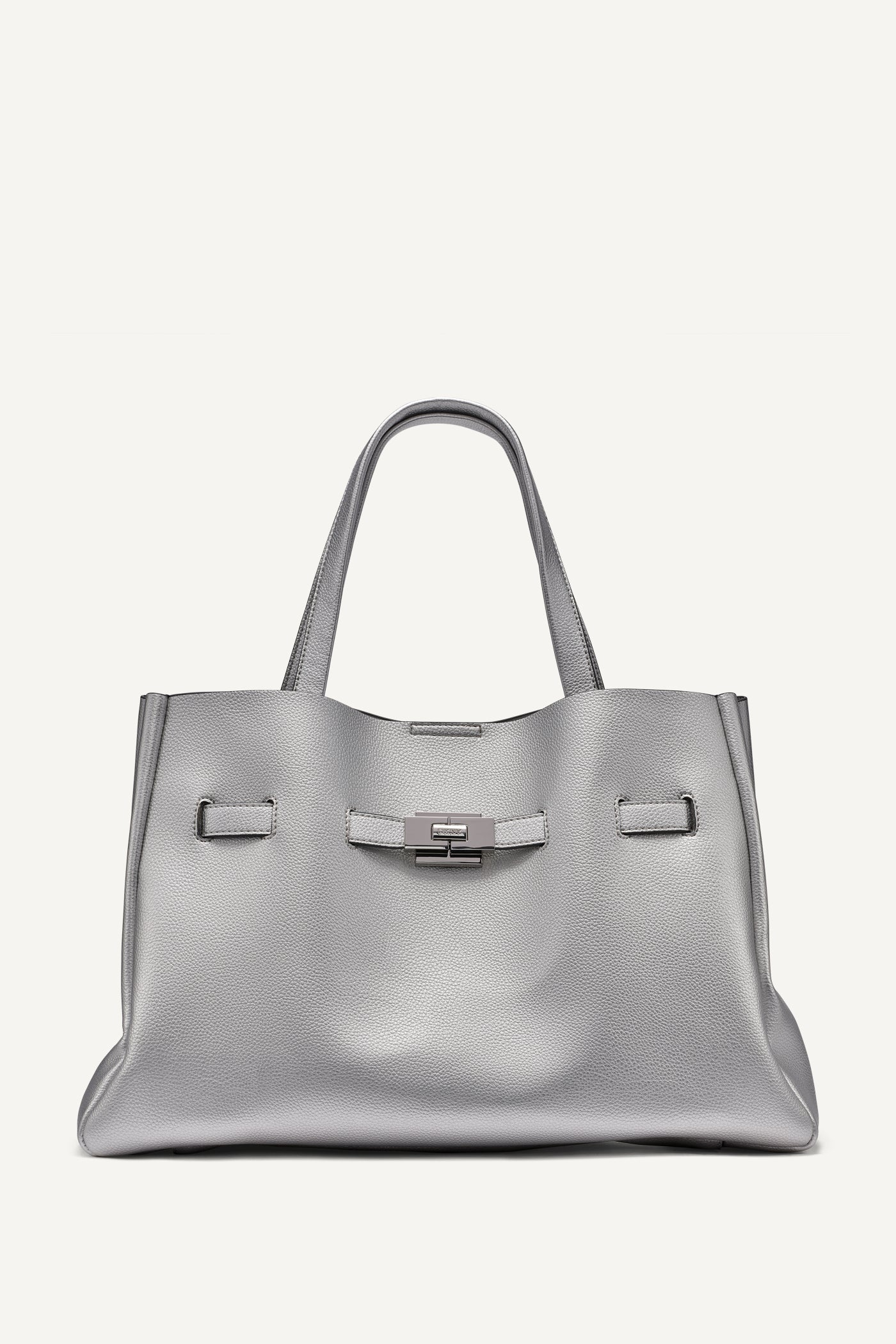 Silver BRYAR SATCHEL, FRONT VIEW | BRYAR