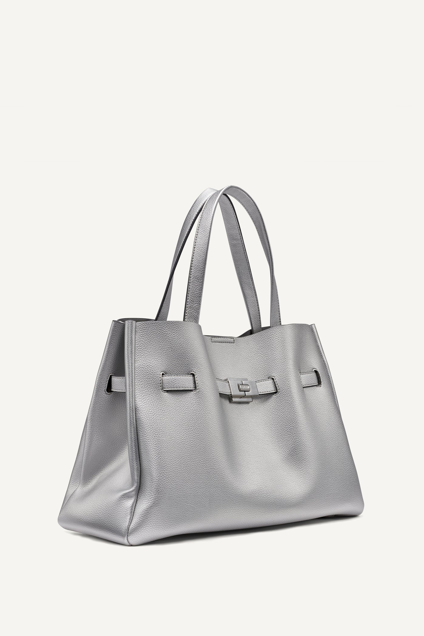 Silver BRYAR SATCHEL, BACK VIEW | BRYAR