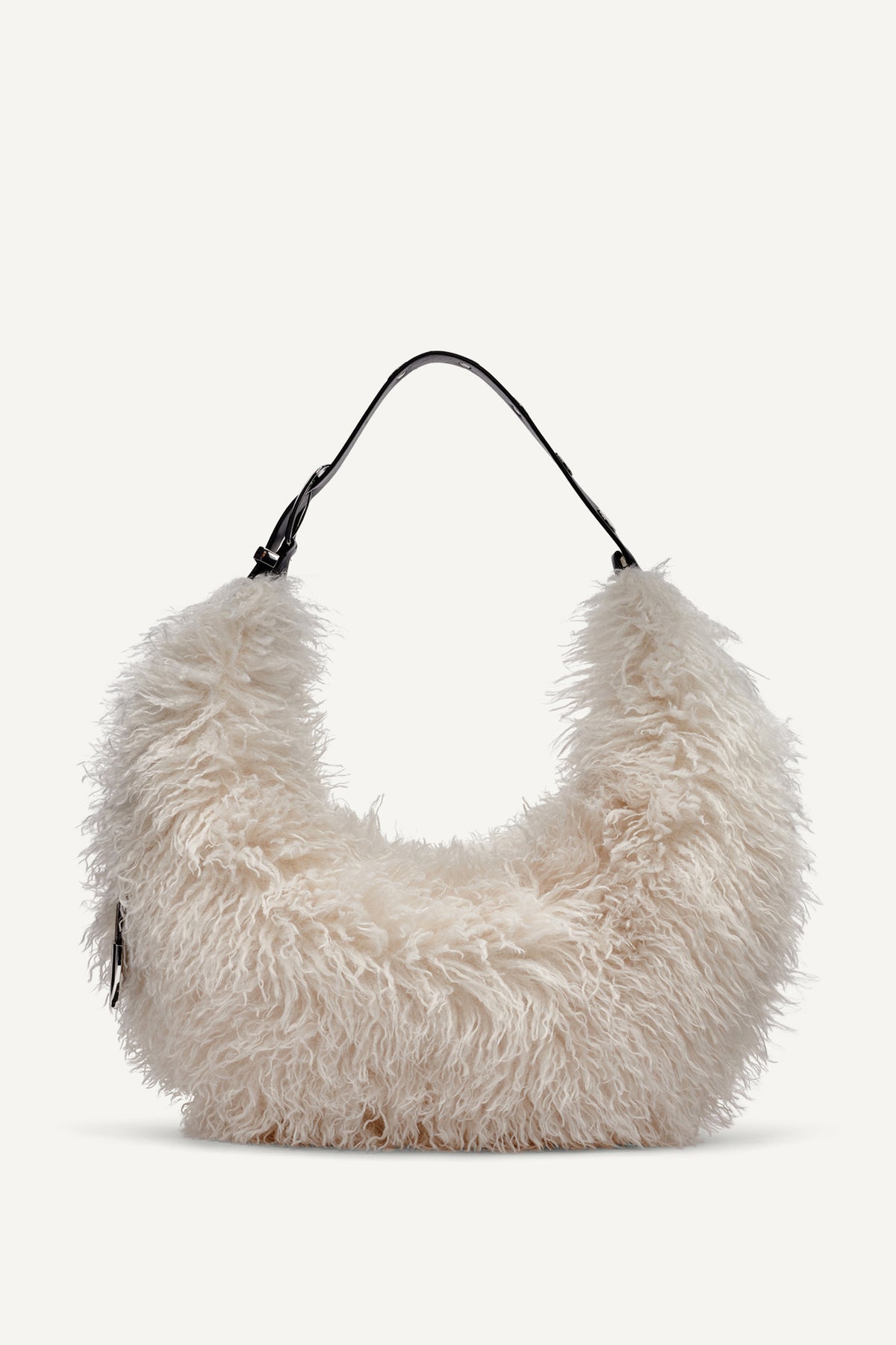RANNA FAUX FUR LARGE HOBO BAG VIEW 2