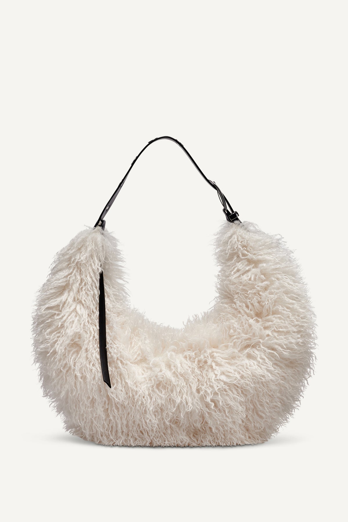 RANNA FAUX FUR LARGE HOBO BAG VIEW 2