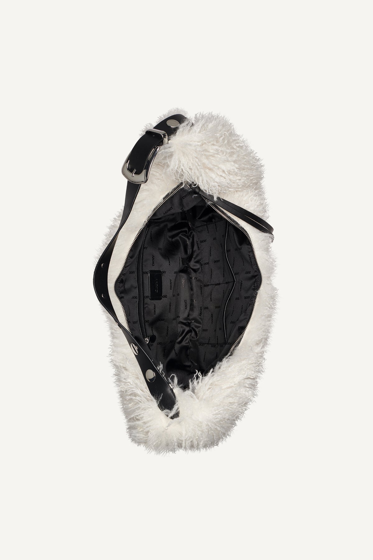RANNA FAUX FUR LARGE HOBO BAG VIEW 2