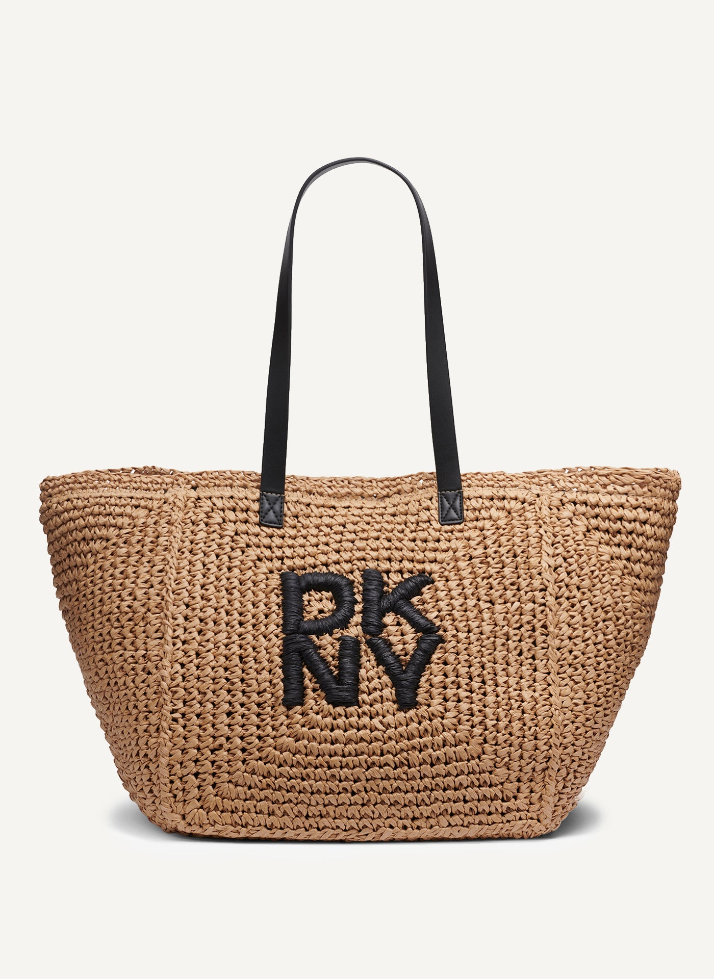 Natural/Black PALOMA TOTE, FRONT VIEW | Summer Essentials