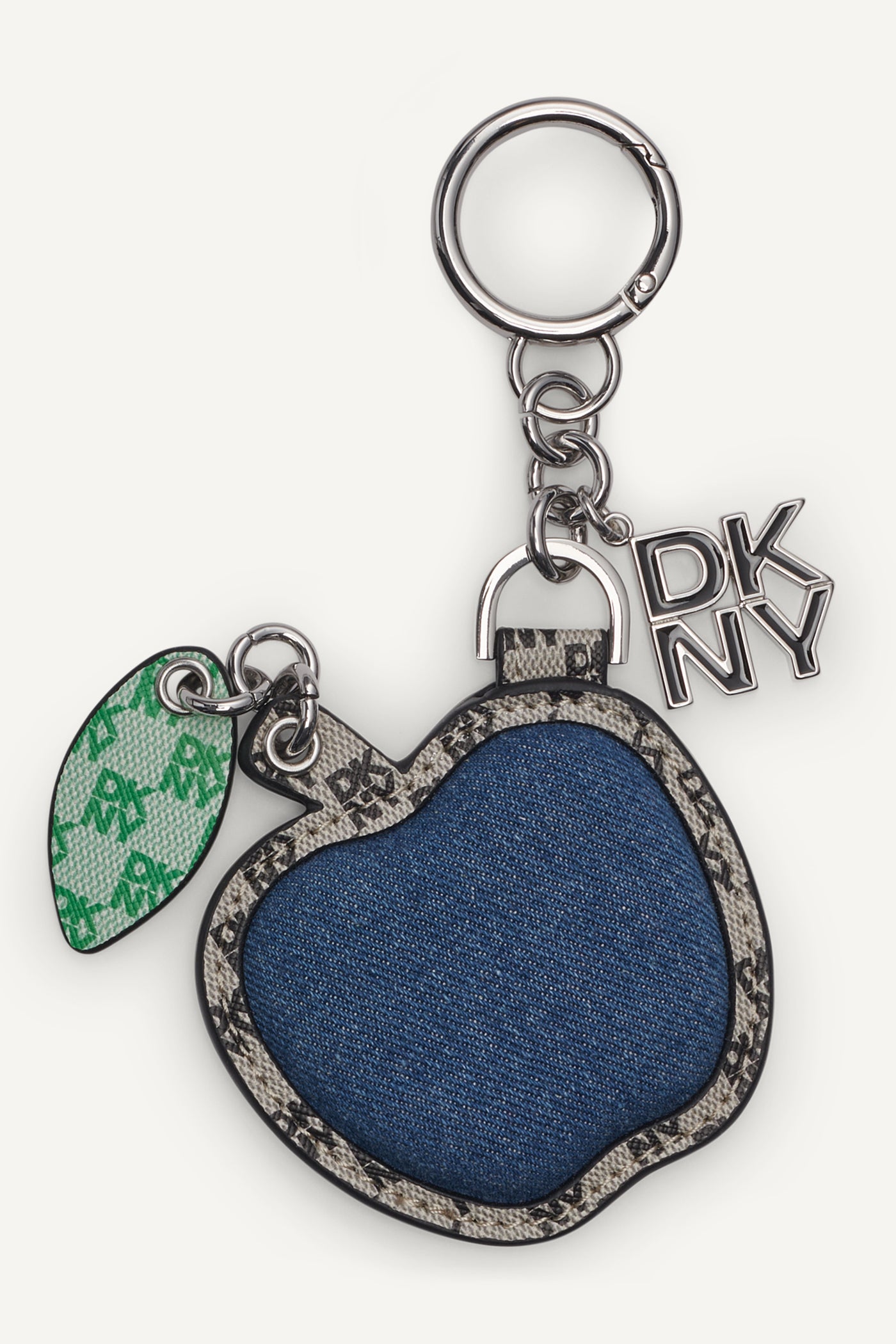 Denim APPLE WITH LOGO CHARM, FRONT VIEW | Products